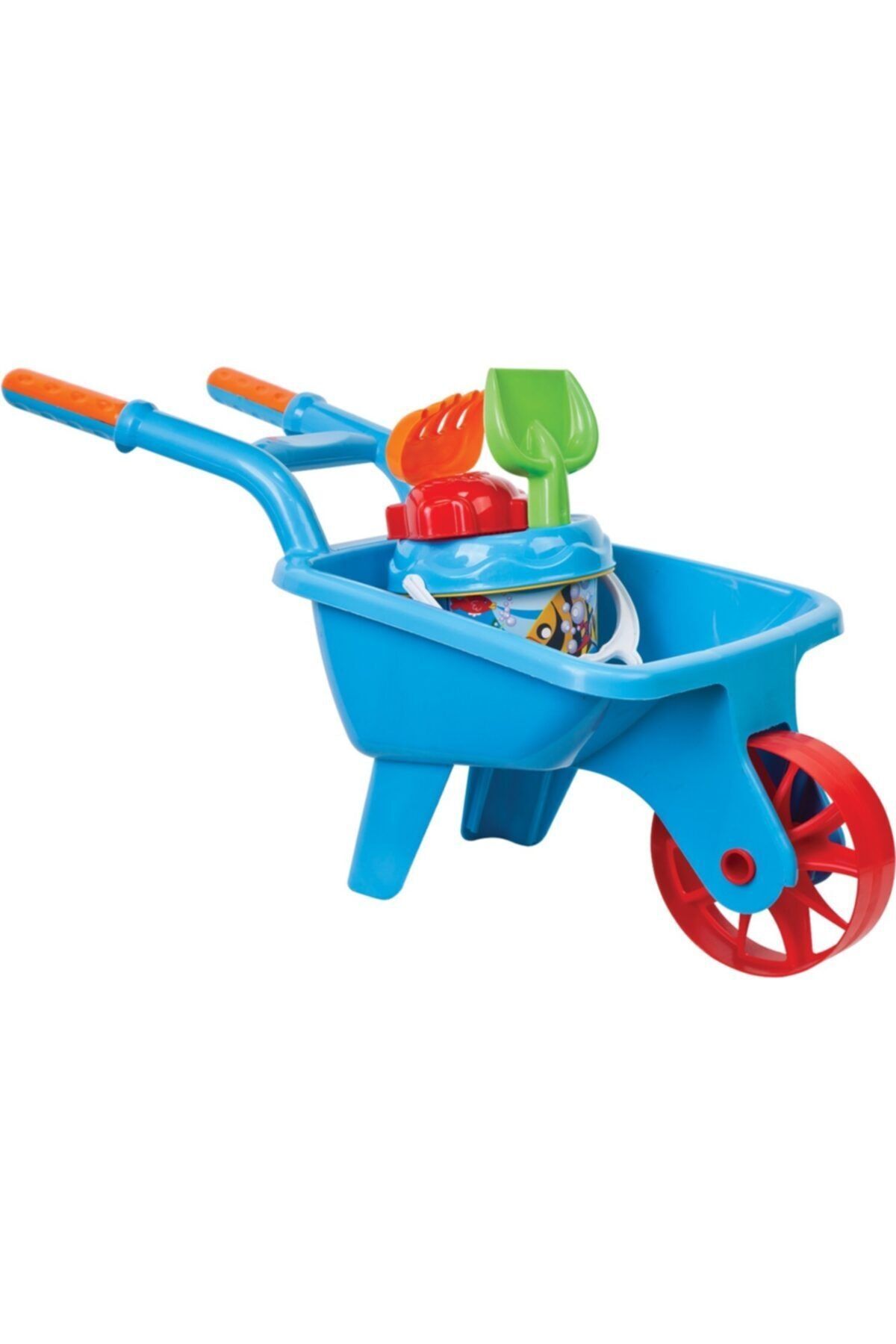 Genel Markalar Mavi çocuk plaj ve bahçe seti, el arabası, kova, tırmık, kürek oyuncakları