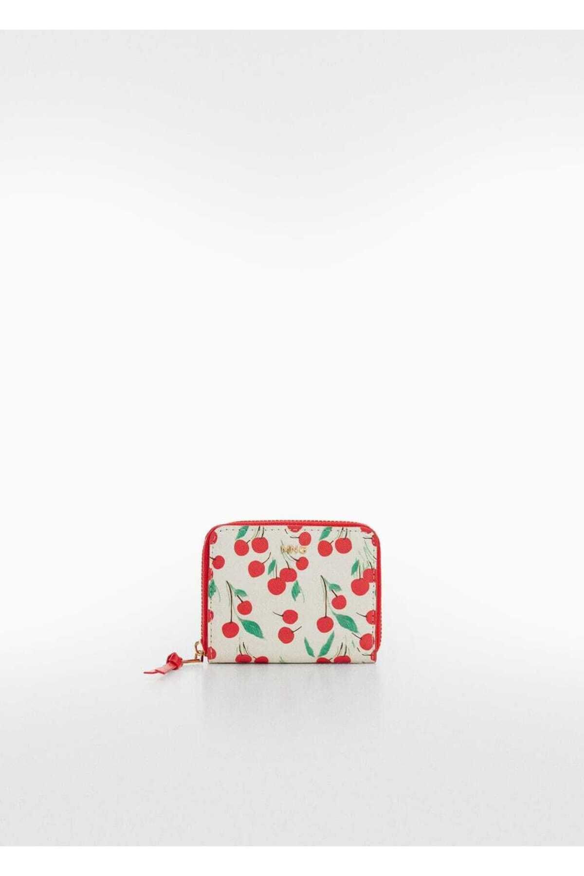 MANGO Woman-Cherry Pattern Wallet 2