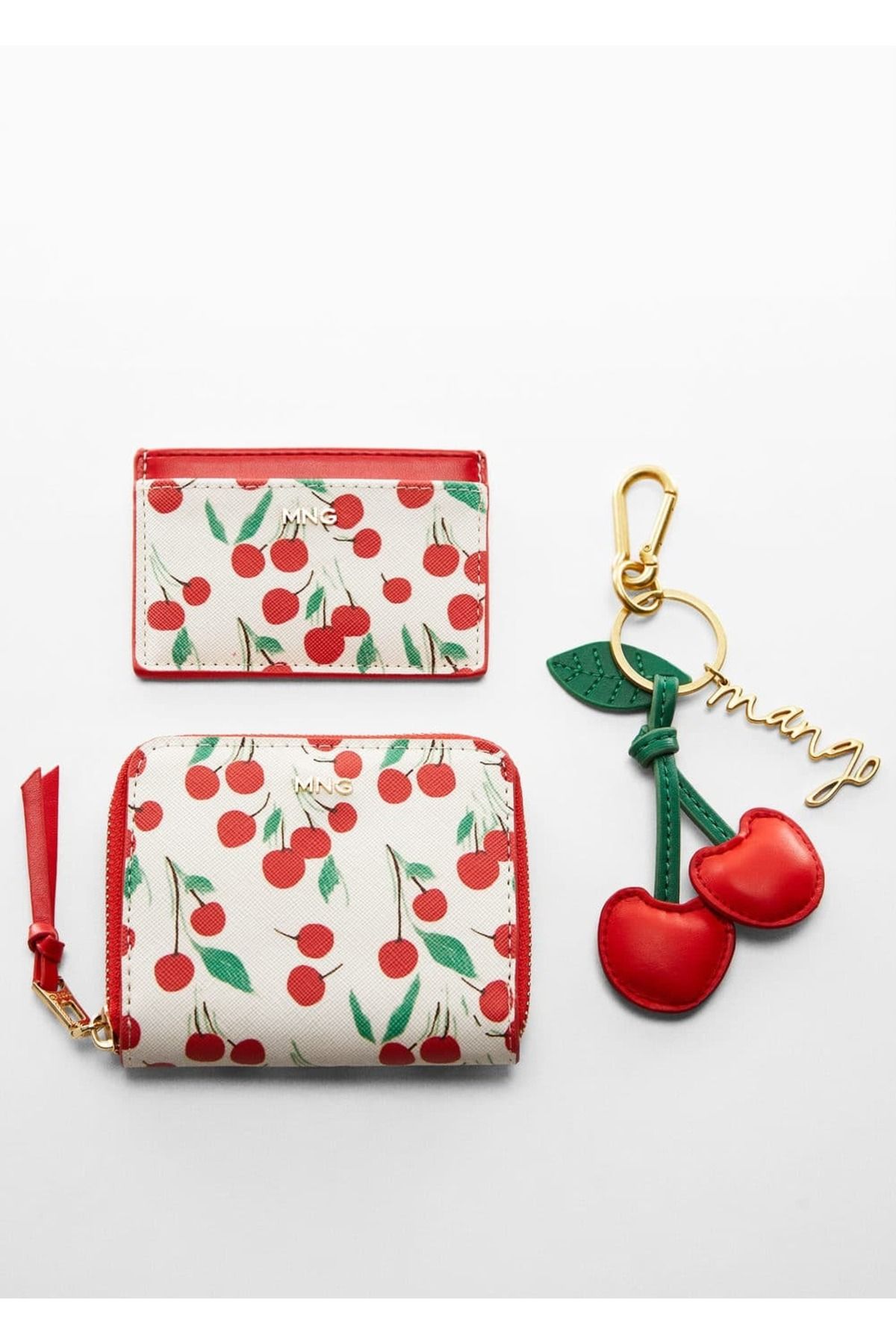 MANGO Woman-Cherry Pattern Wallet 4