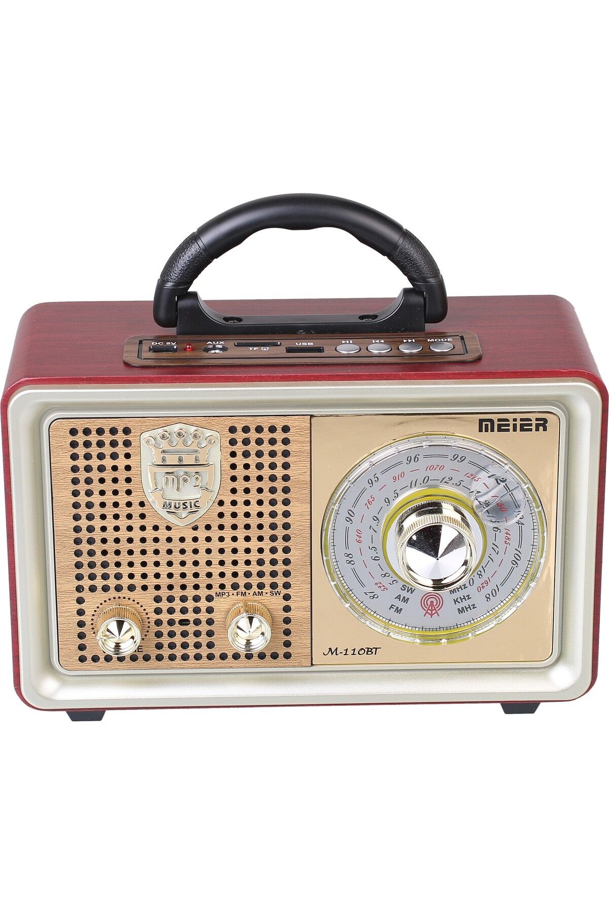 M 110Bt Bluetoothlu Usb Sd Dvs Nostaljik Radyo Fm Am Sw