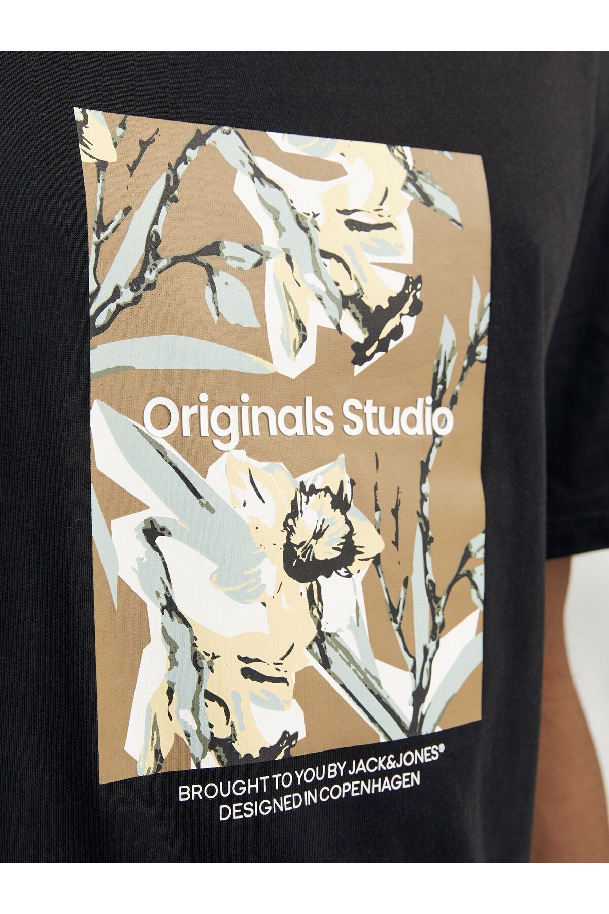 تیشرت مردانه مشکی جک اند جونز | J&J 12256717 اورجینال - تصویر 5