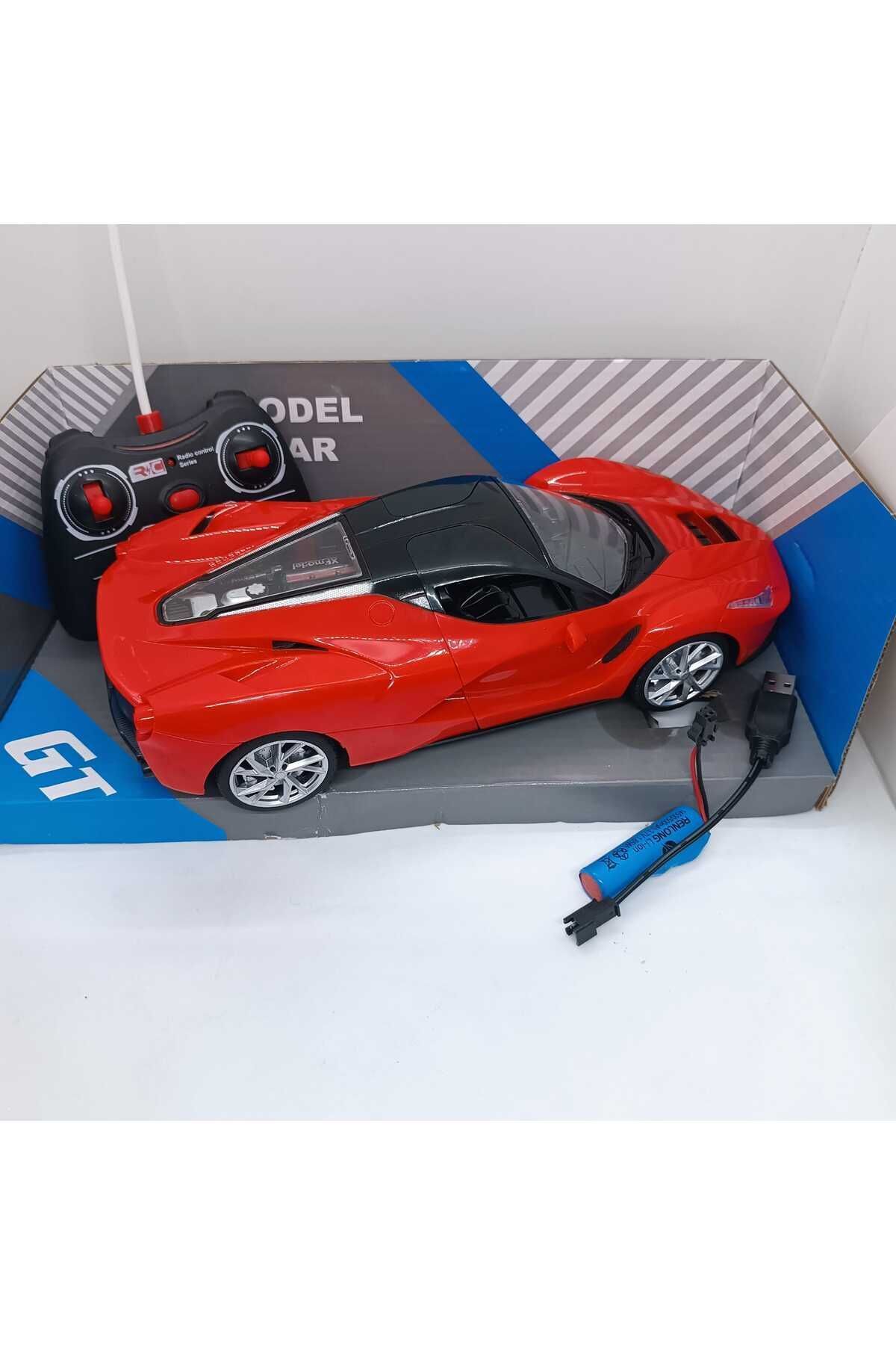 Uzaktan Kumandalı Şarjlı Araba Kapıları Açılan Full Fonksiyon Ferrari 27 Cm Yüksek Kalite