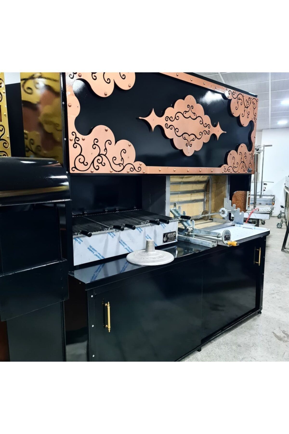 Yatık Döner Cağ Kebap Ocağı Ve Kömürlü Mangal 5