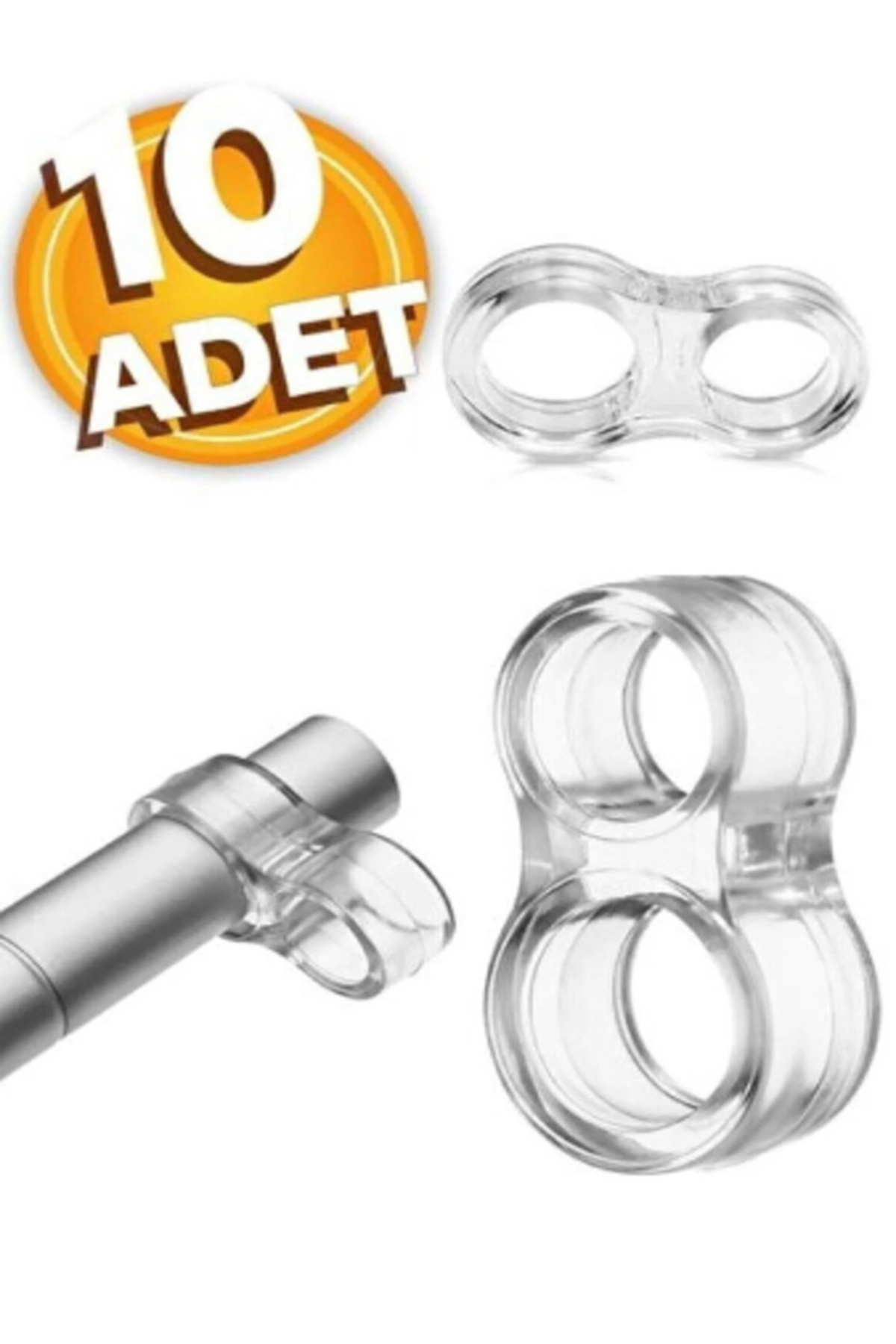 PAŞAOĞLU YAPI MARKET-Plastic Door Handle Stopper Door Handle Bumper 10 Pcs 1