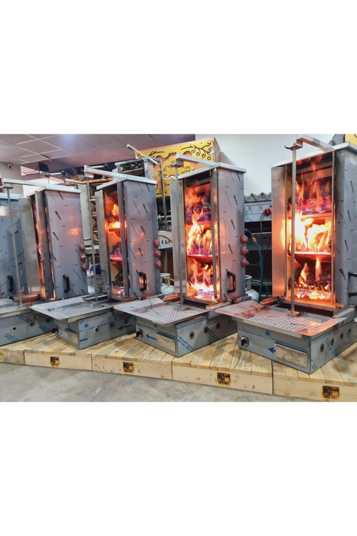 Gazlı Kömürlü Lav Taşlı Dik Döner Ocakları Arican 3