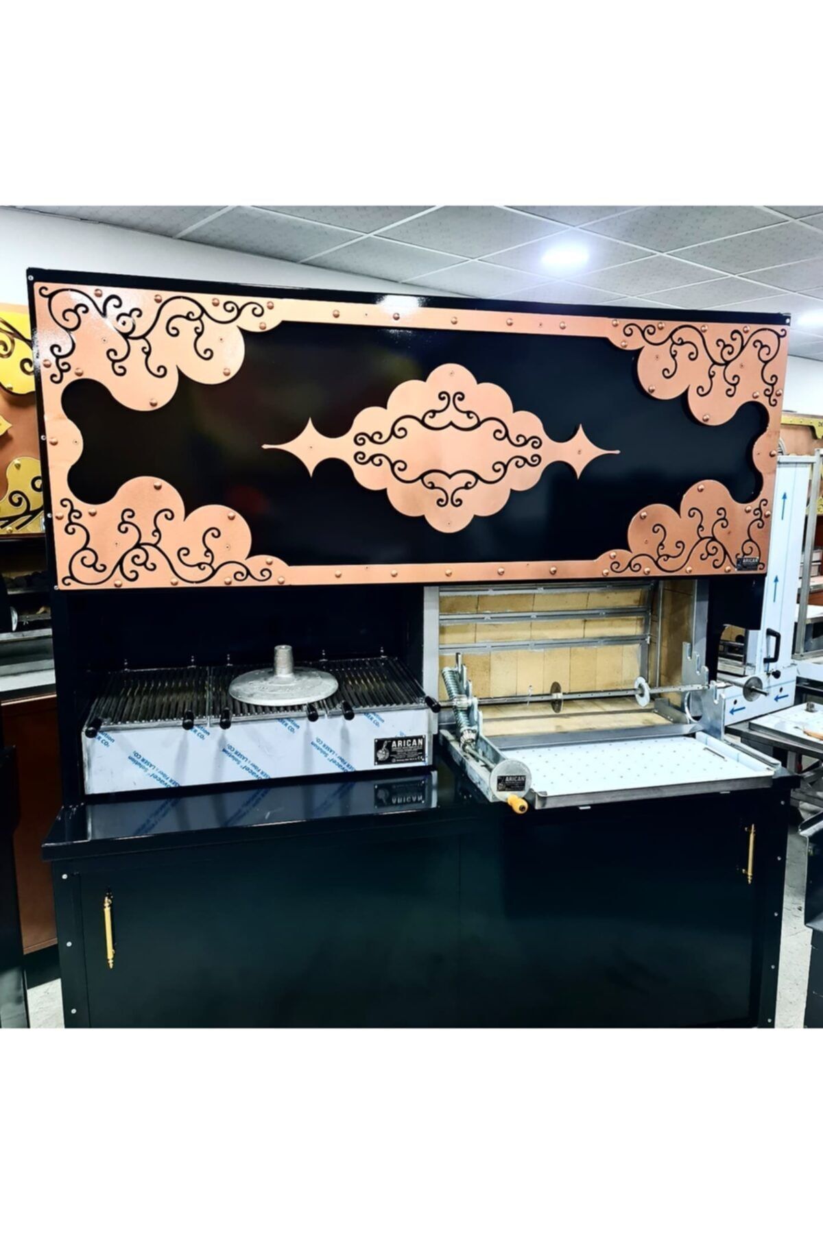 Yatık Döner Cağ Kebap Ocağı Ve Kömürlü Mangal 4