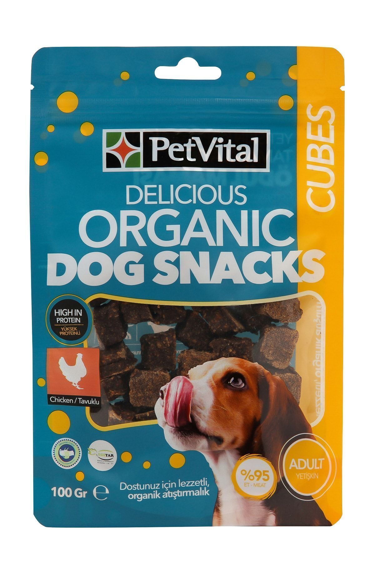 PetVital Organik Köpek Ödül Maması Cubes