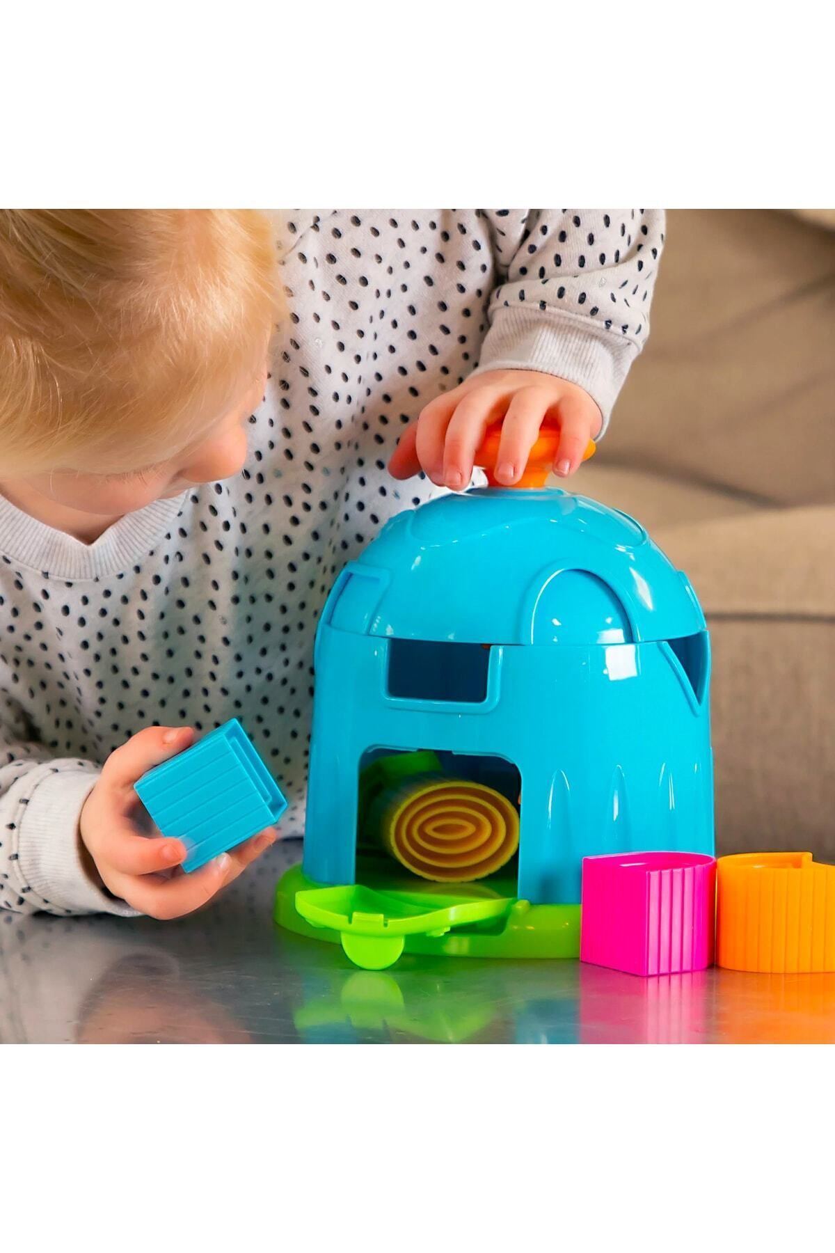 ThinkMaster-Bultak Toy with Rotating Head Colorful Blocks Find and Plug Baby Intelligence Development Toy 4