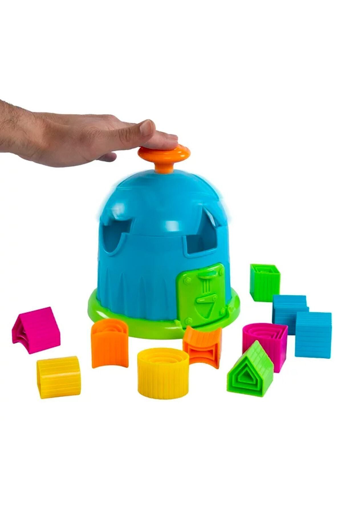 ThinkMaster-Bultak Toy with Rotating Head Colorful Blocks Find and Plug Baby Intelligence Development Toy 3