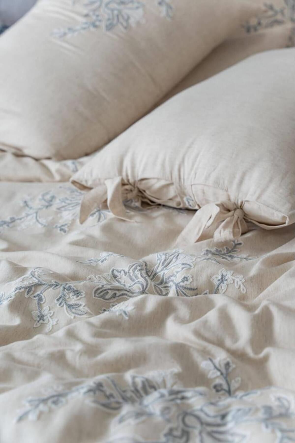 سرویس روتختی دو نفره  بژ اکوکاتنEcocotton | 8684170000000 اورجینال - تصویر 5
