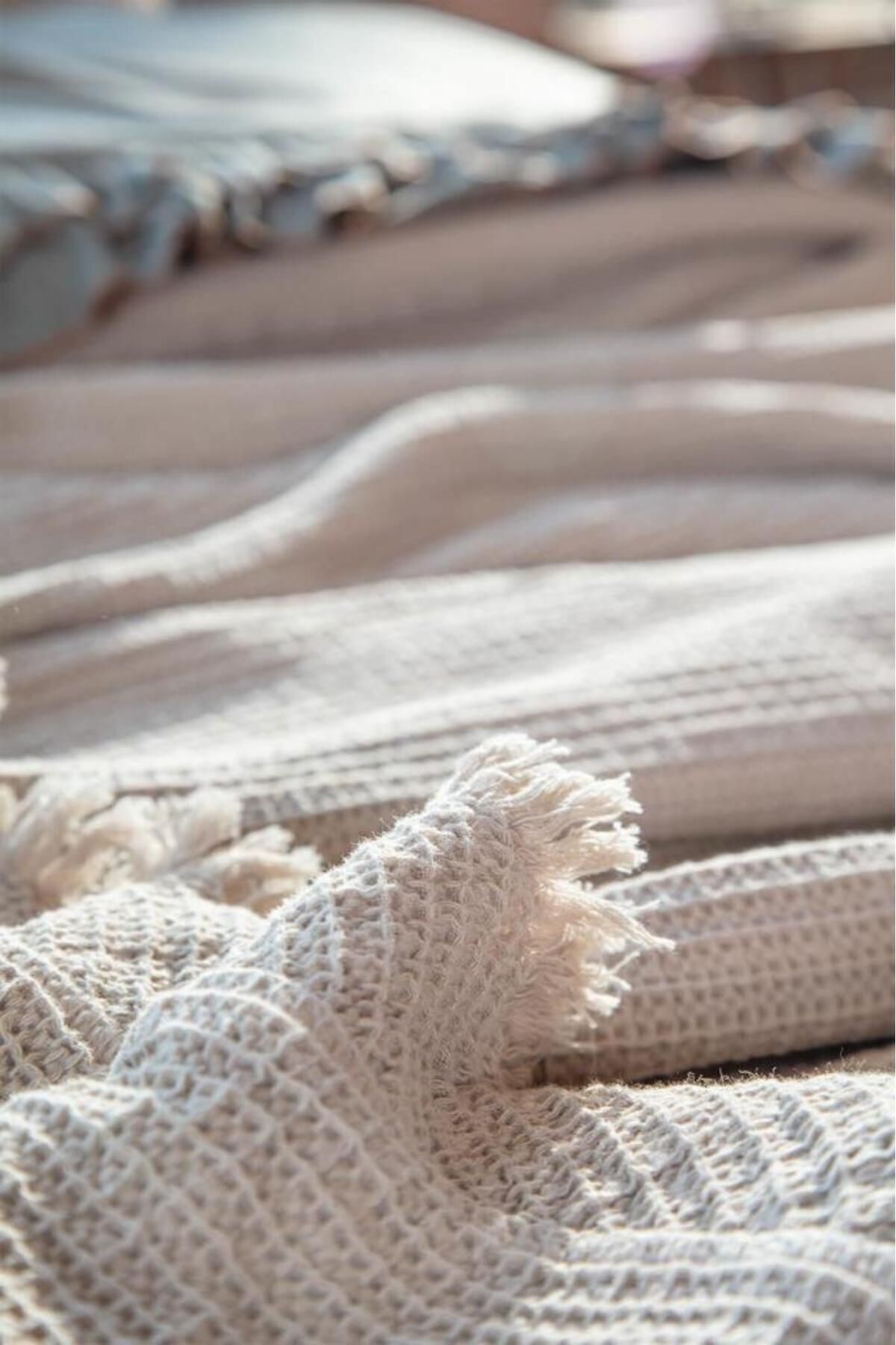 سرویس روتختی دو نفره  بژ اکوکاتنEcocotton | 8684170000000 اورجینال - تصویر 3