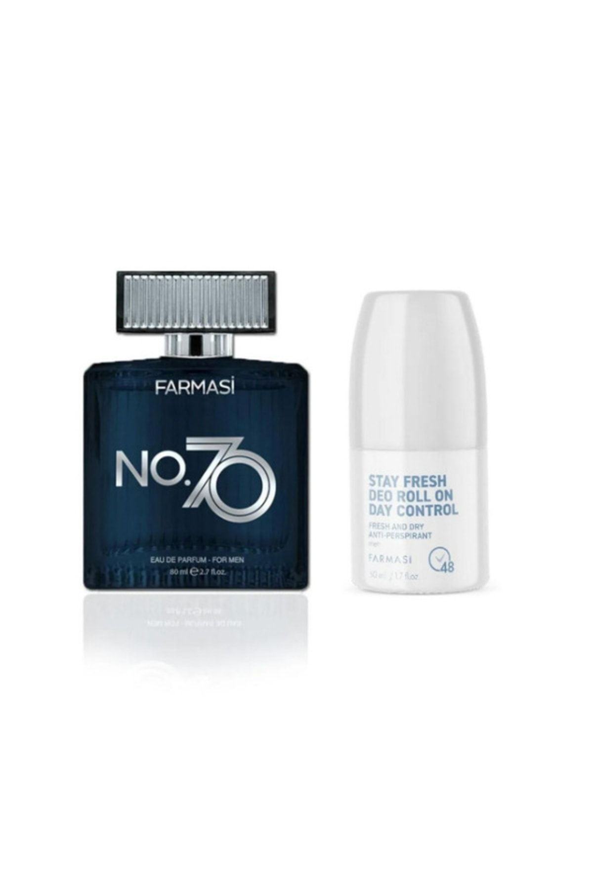 No.70 Edp 80 ml عطر مردانه و ضد تعریق روز کنترل Deo Roll On 50 ml Farmasi