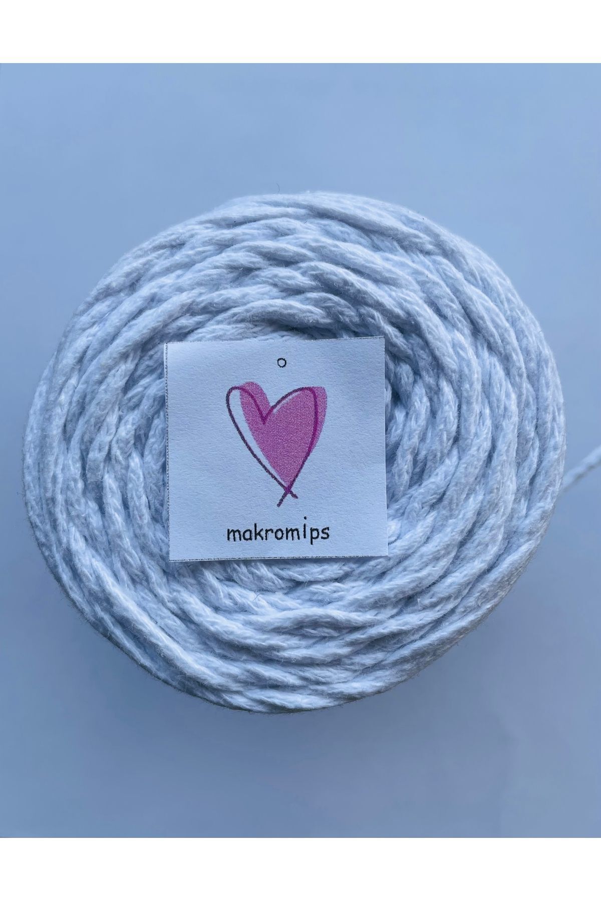 Makromİps-MACROME STRING (250gr-185m-2mm) PREMIUM COTTON COTTON ROUND HOBBY BAG STRING STRING 2