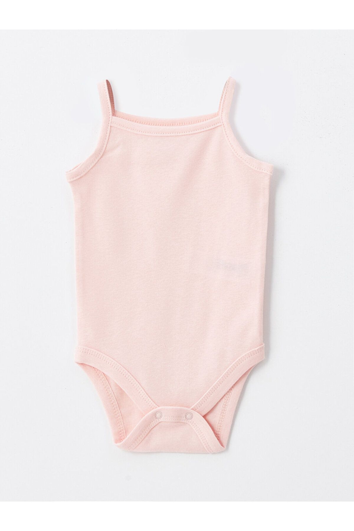 LC Waikiki-LCW 3-teiliges Träger-Body-Set für Babys – quadratischer Kragen mit Druckknöpfen 2
