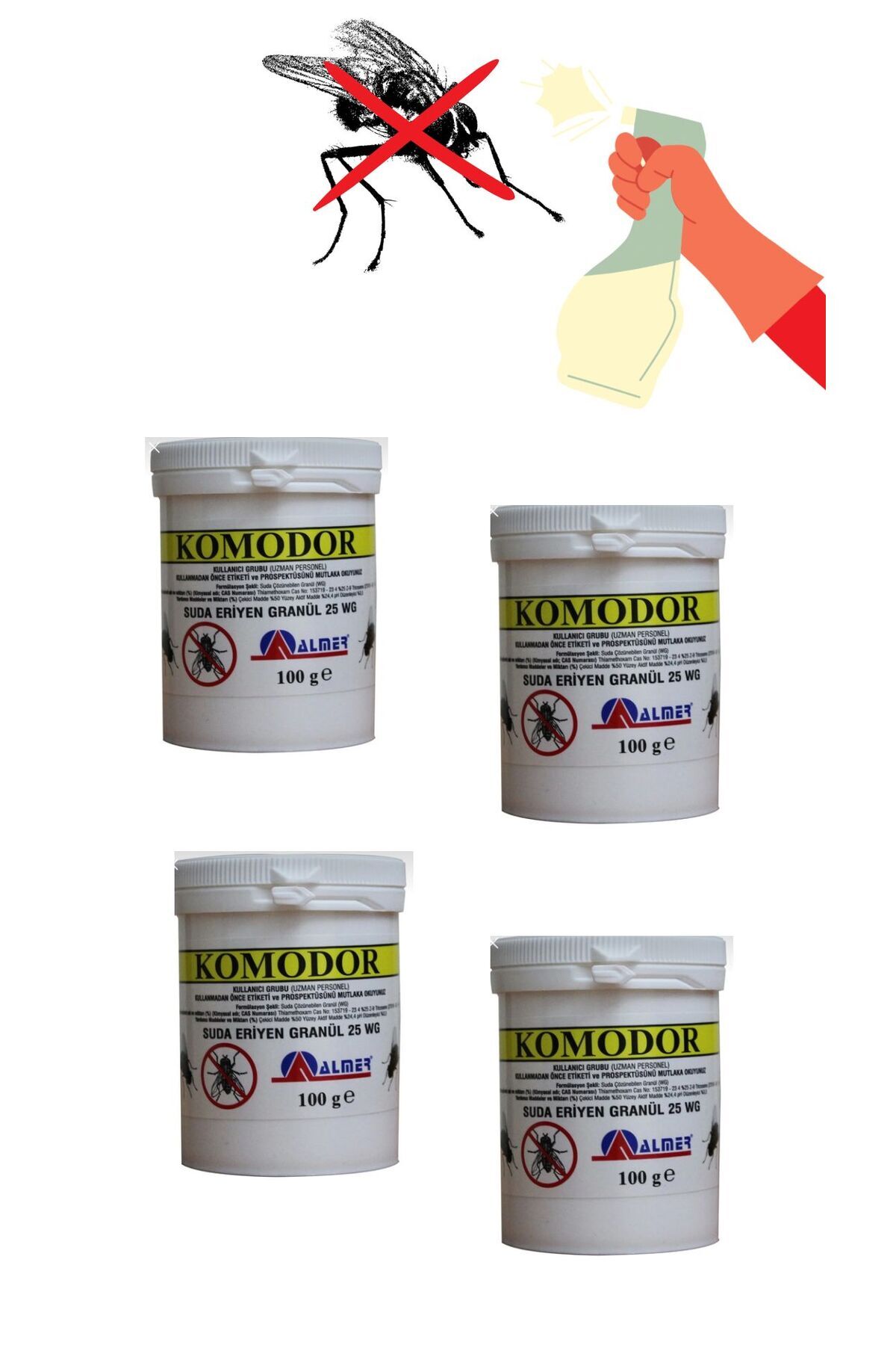 almer Komodor 4'lü Sinek İlacı