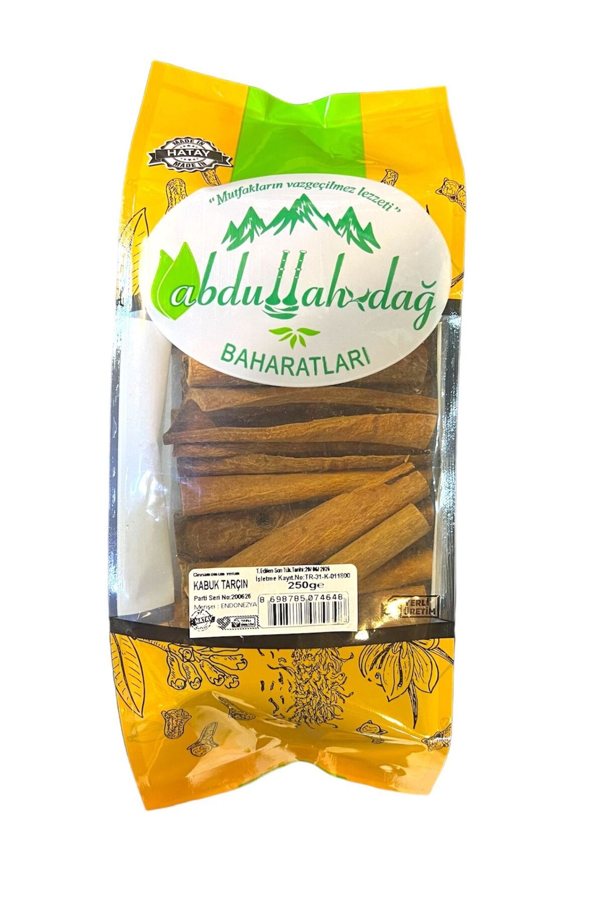 Hac o lu Baharat Hatay Y resel Do al ubuk Boru Kabuk Tar n 250 Gr 1 
