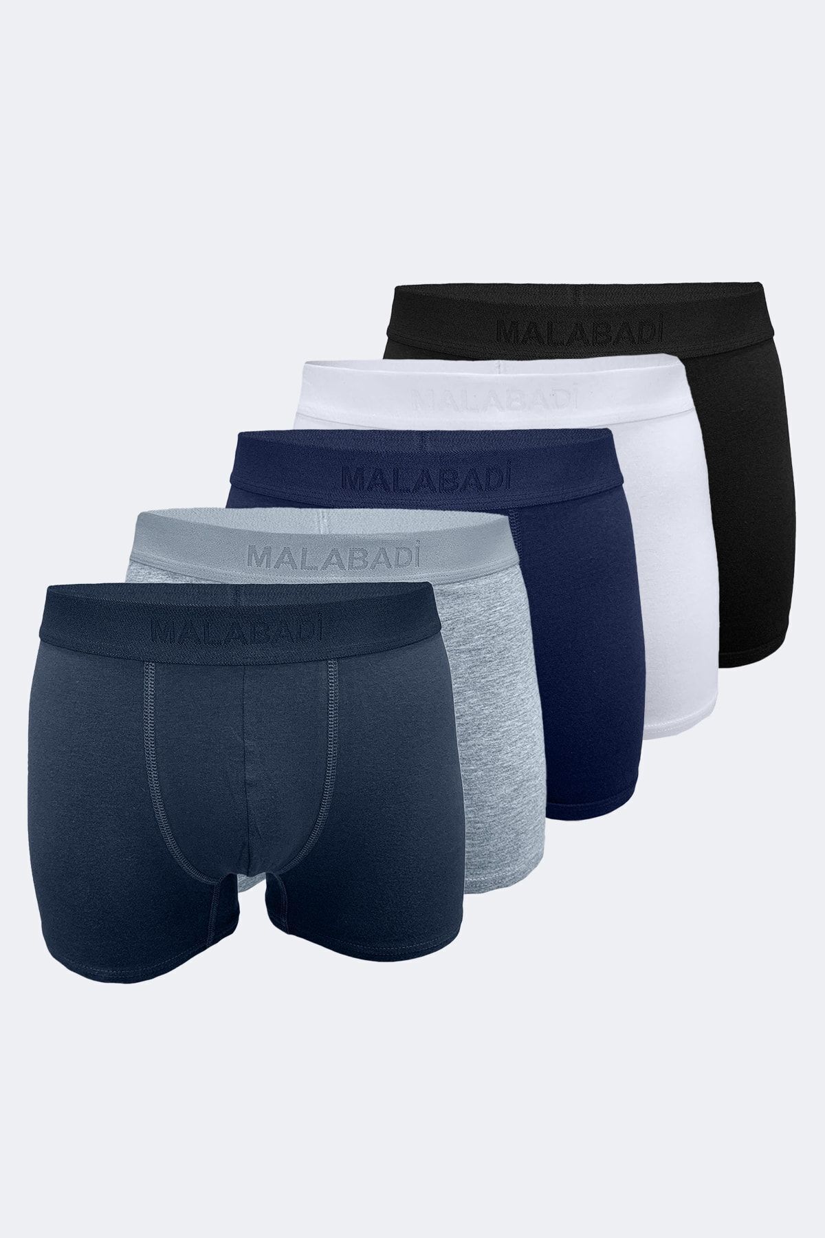 Erkek Renkli 5 Li Paket Milan Modal Boxer Mb14