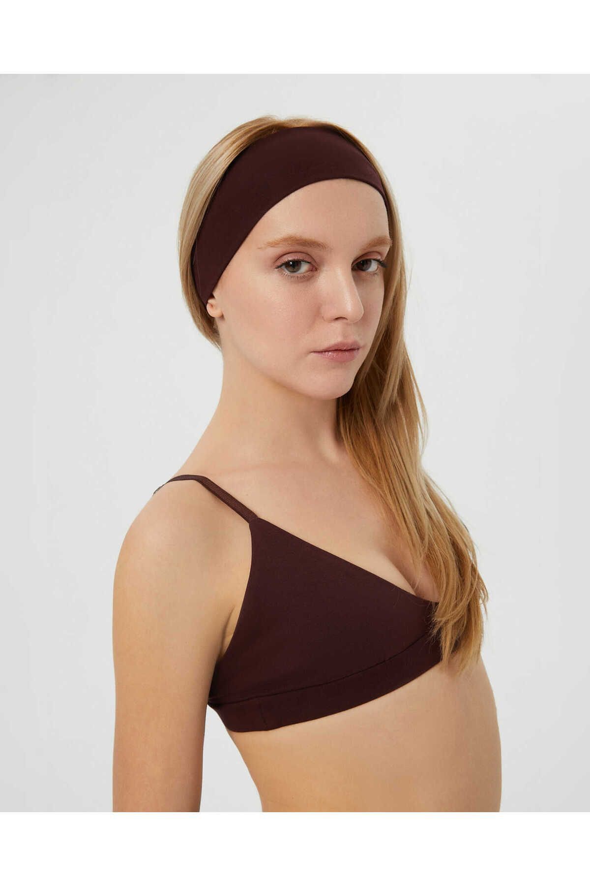 Ayma Active-Кафява лента за коса бандана от органичен памук 4