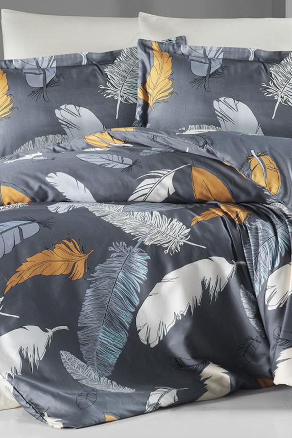 Dumanis Cotton Satin Double Duvet Cover Set