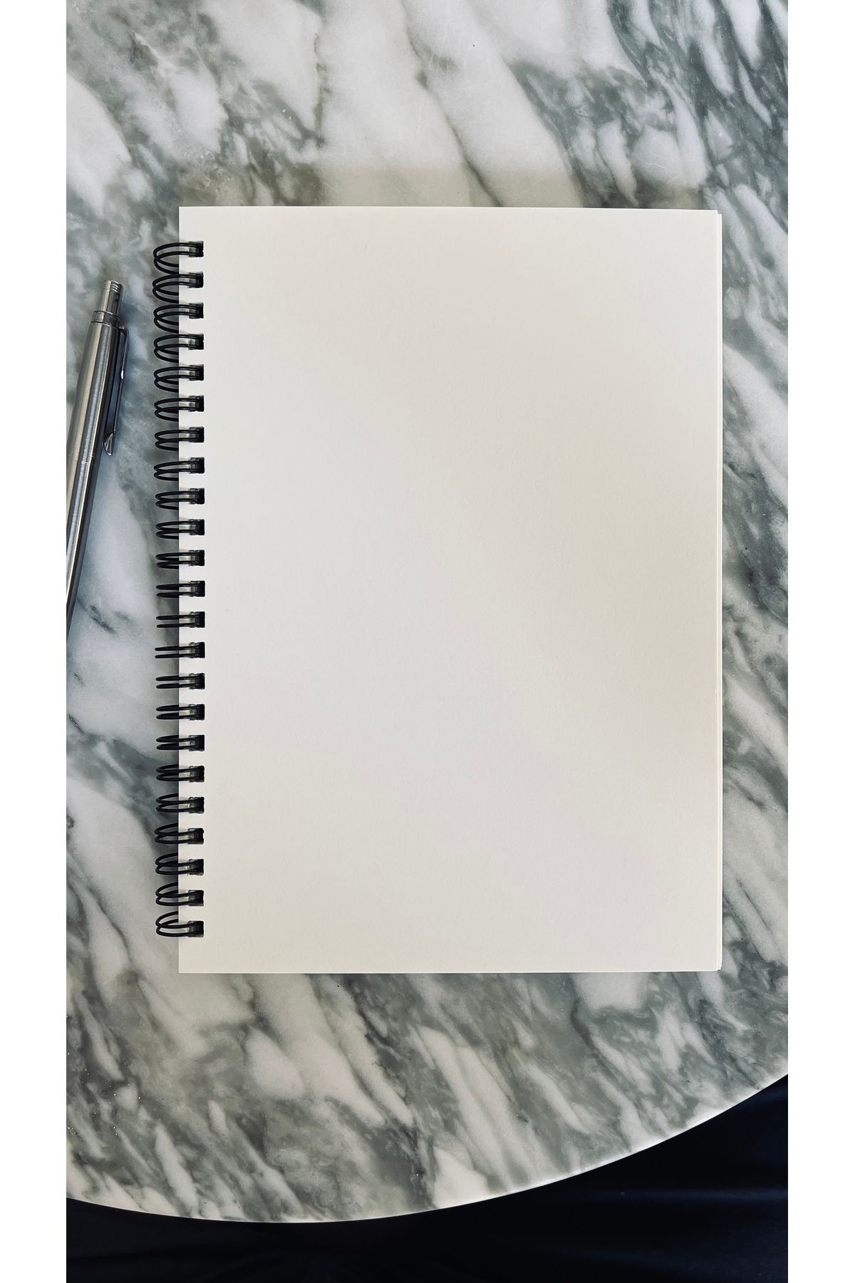 Fark Tanıtım-A5 Spiraled Unlined Notebook with Kraft Cover 100 Sheets 8