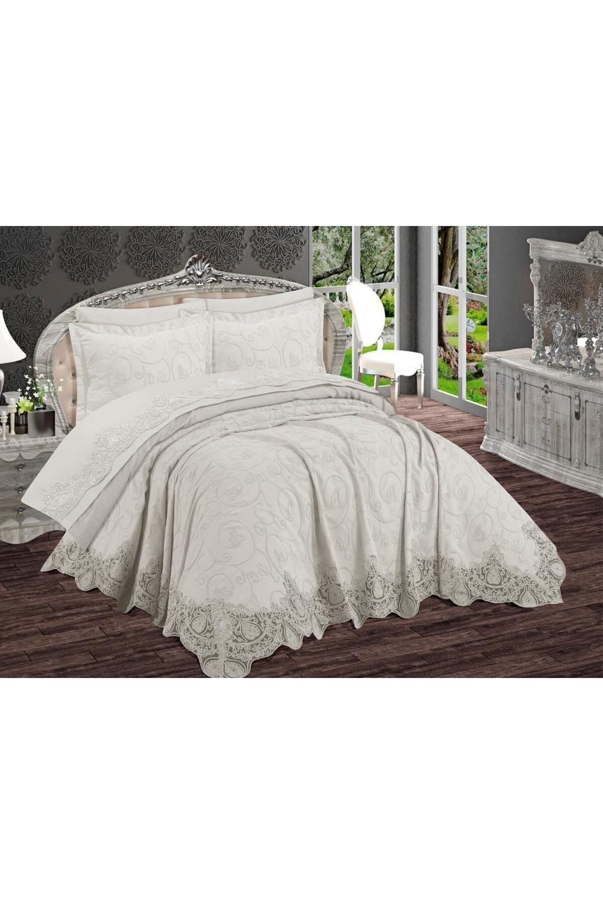 سرویس خواب  بژ Çeyiz Diyarı | CD456570 اورجینال - تصویر 2
