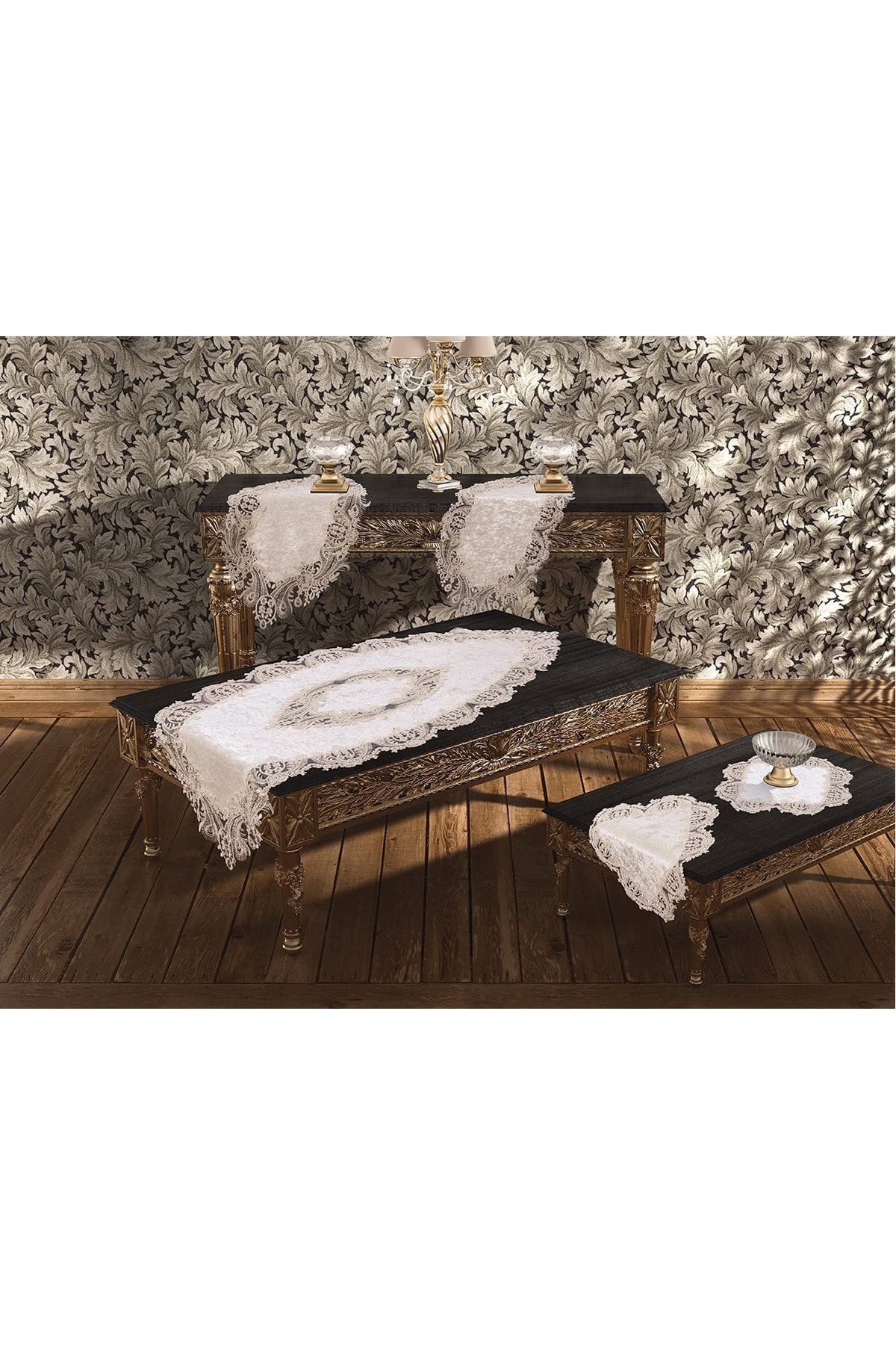 Çeyiz Diyarı-Set de lounge Elegance 5 piese crem 2