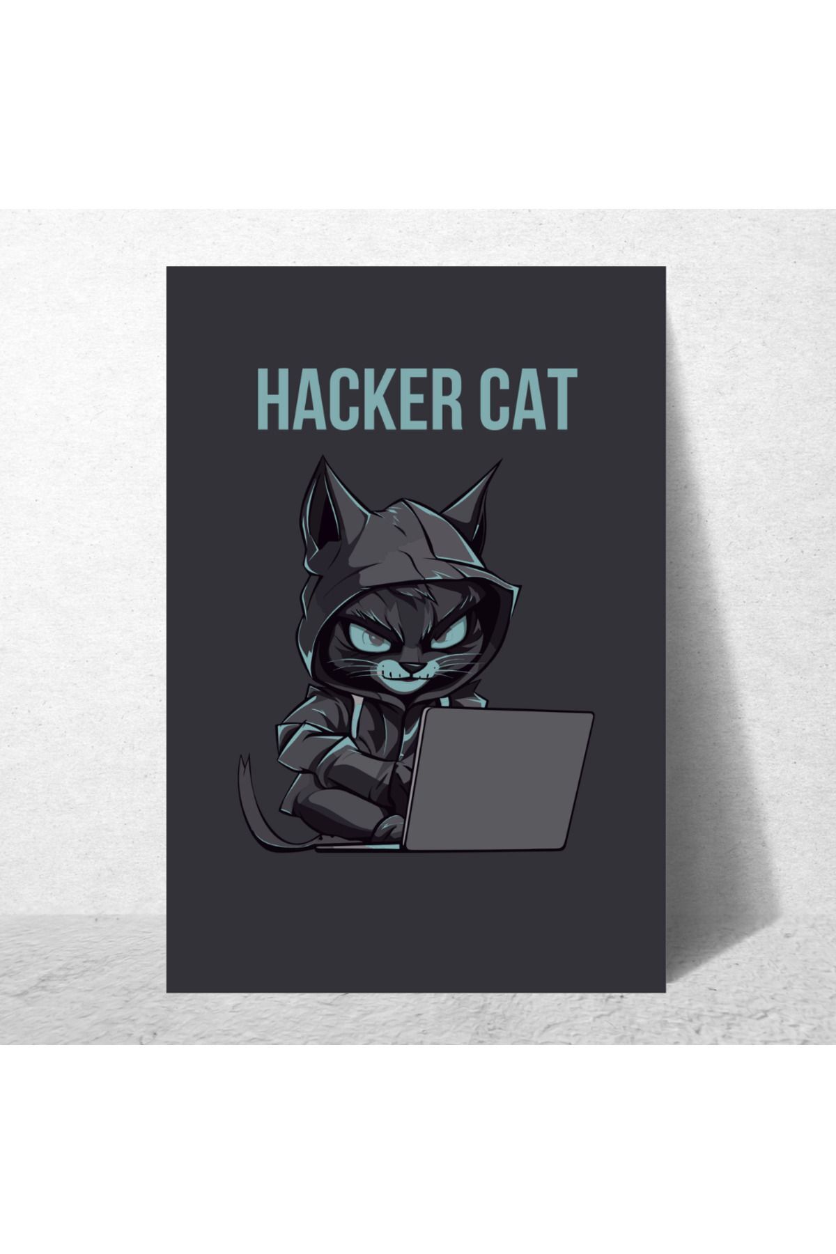 BACKCLAS-2-Pack Hacker Cat Poster Frameless 33 X 48 cm 2