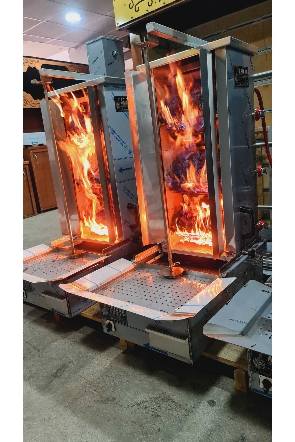 Gazli Lava Tasli Komurlu Doner Kebap Ocagi 5