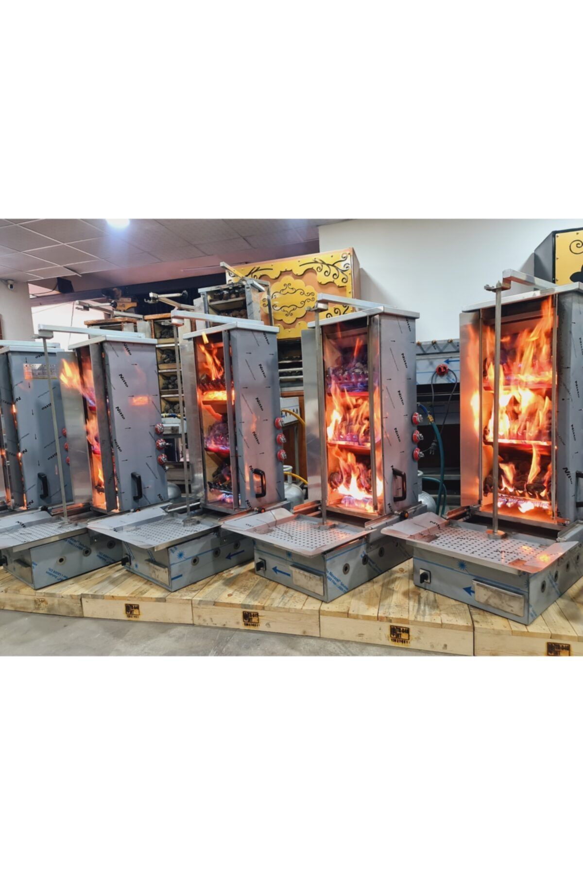 Gazlı Kömürlü Lav Taşlı Dik Döner Ocakları Arican 6