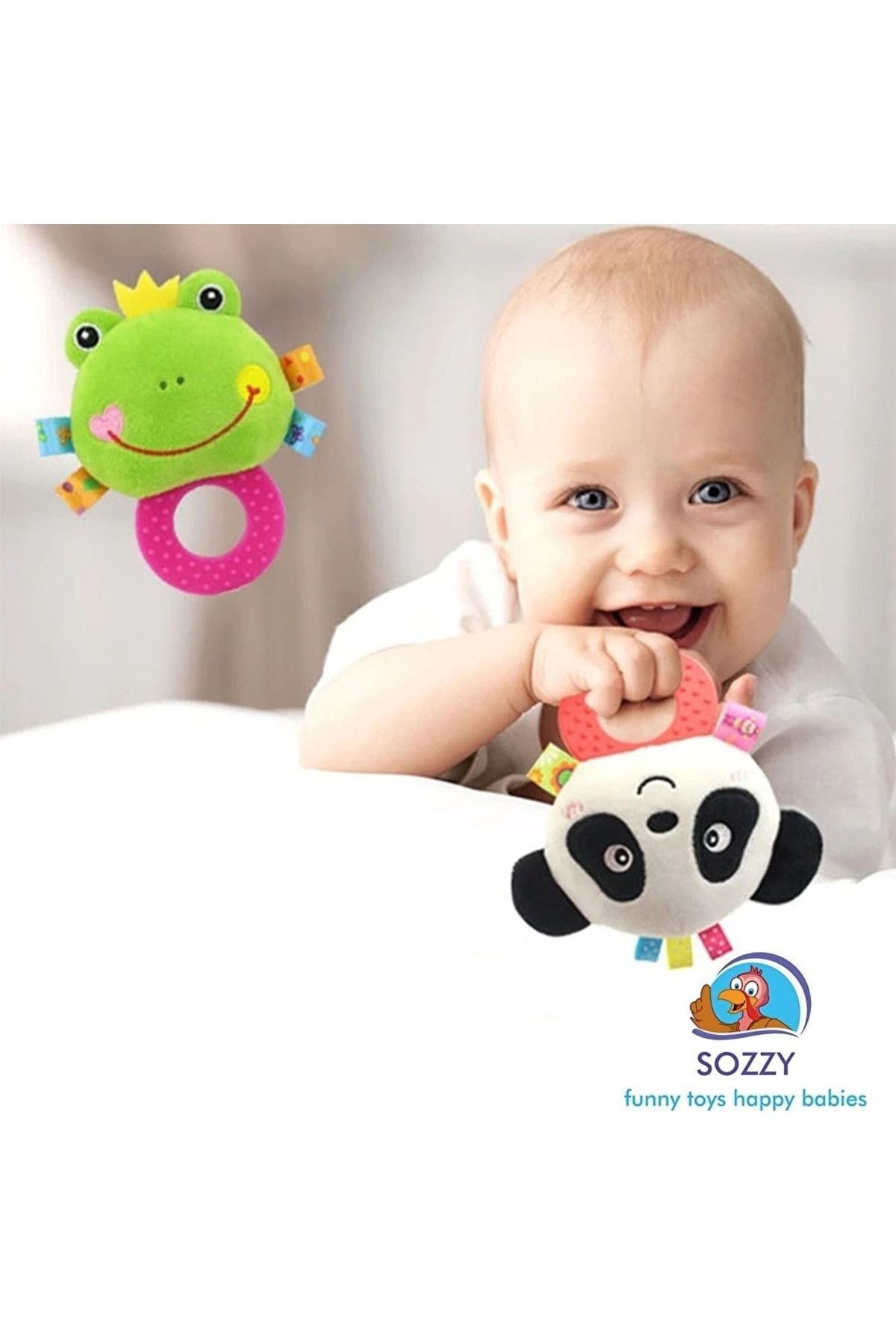 Sozzy Toys Toys Çıngıraklı Dişlik Pandam fotoğrafı 2 (önizleme)
