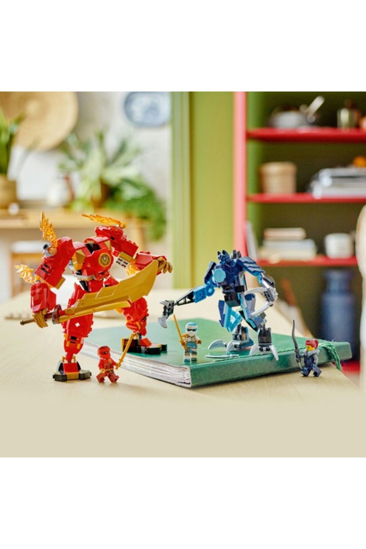 sommeow-® نينجاجو® كاي#Nin Fire Element Robot 71808 - شخصية النينجا المتداخلة للأطفال من سن 7 سنوات فما فوق 7