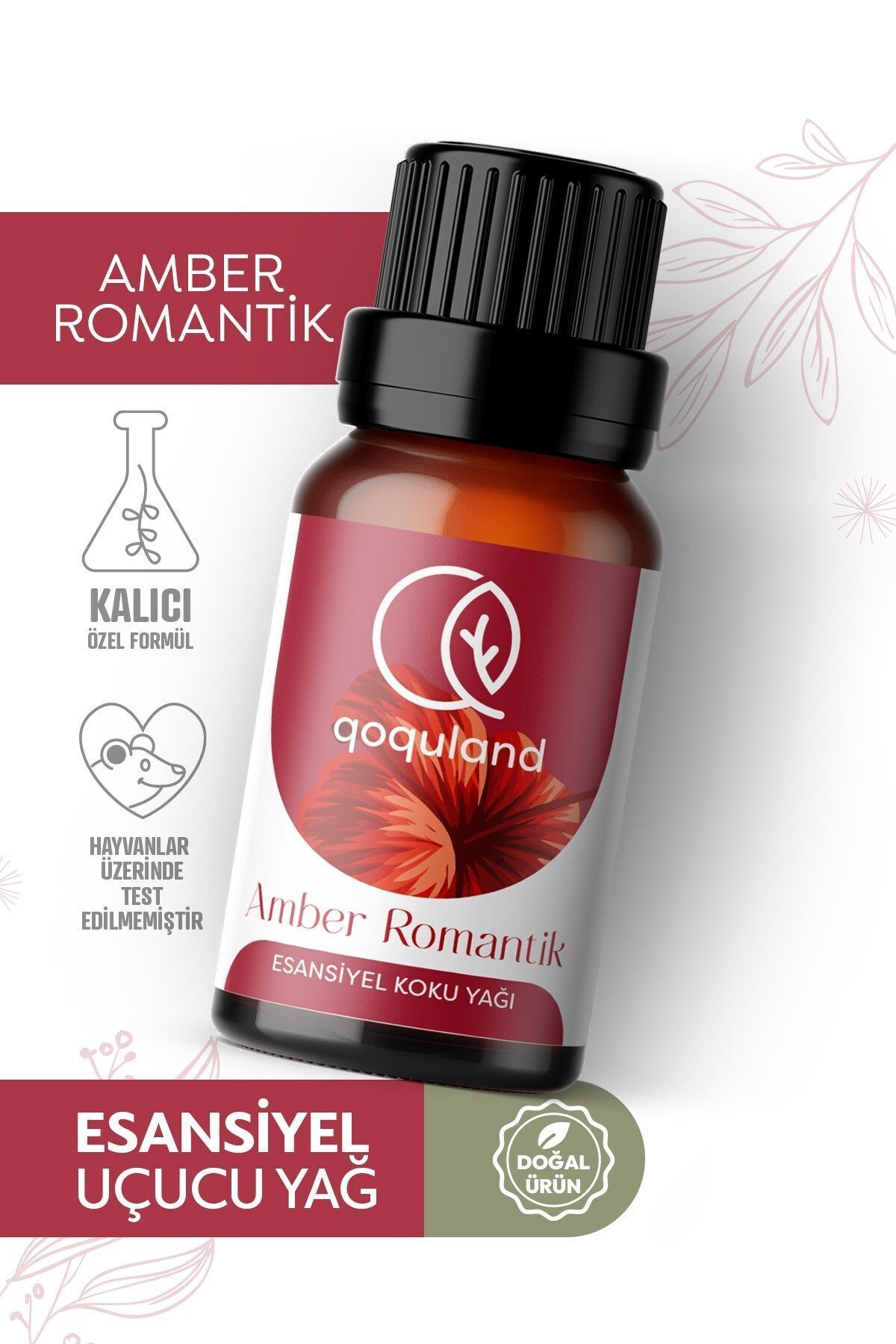 qoquland Amber Romantik Uçucu Yağ Buhurdanlık Esansı Oda Kokusu Esansiyel Yağ 10ml Humidifier