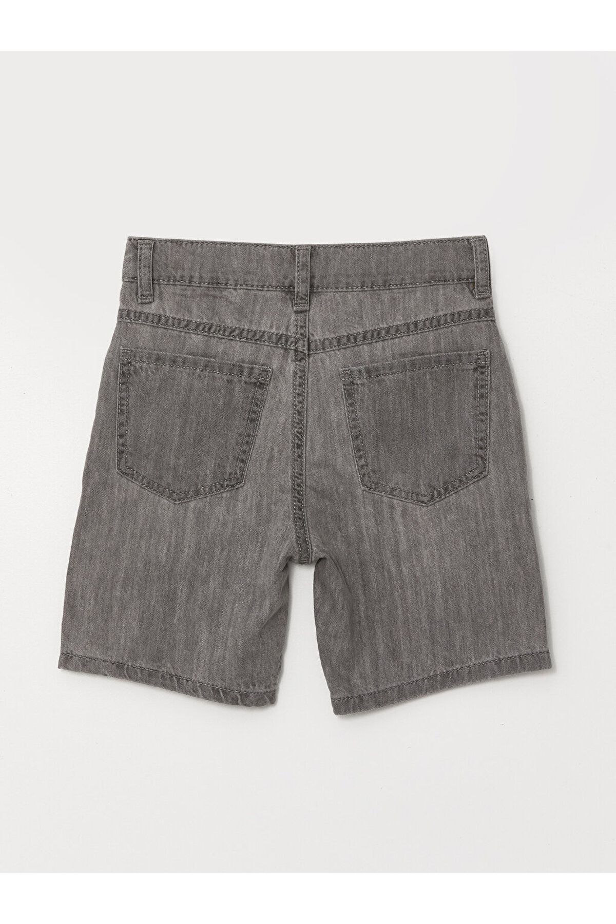 LC Waikiki-LCW Baby Boy Jean Shorts - Basic Model with Elastic Waist 2