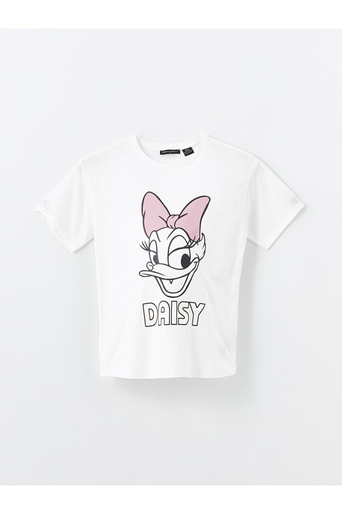 LC Waikiki-LCW Umstands-T-Shirt mit Daisy-Duck-Aufdruck – Rundhalsausschnitt, kurze Ärmel 6