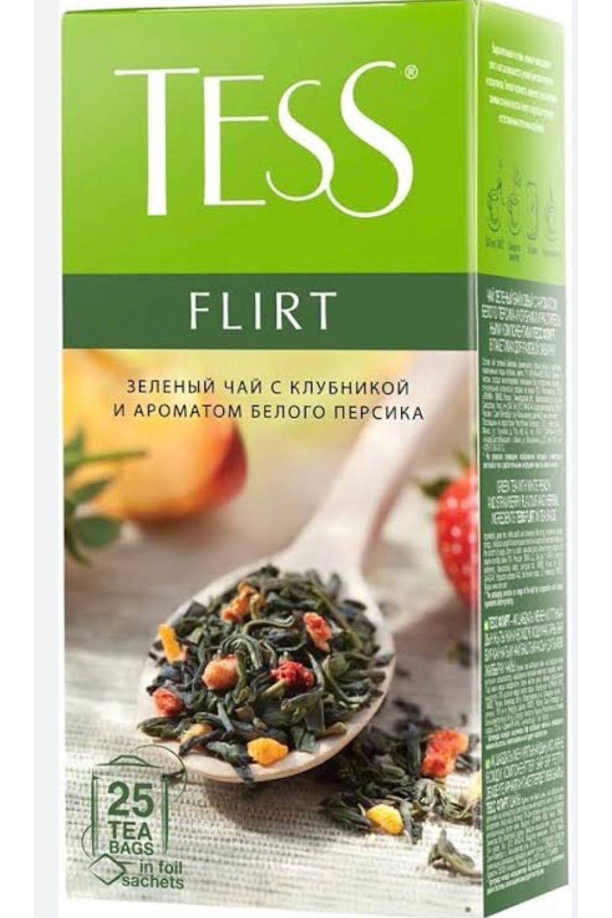 Tess Flirt Yeşıl çay (çilek ve beyaz şeftali)