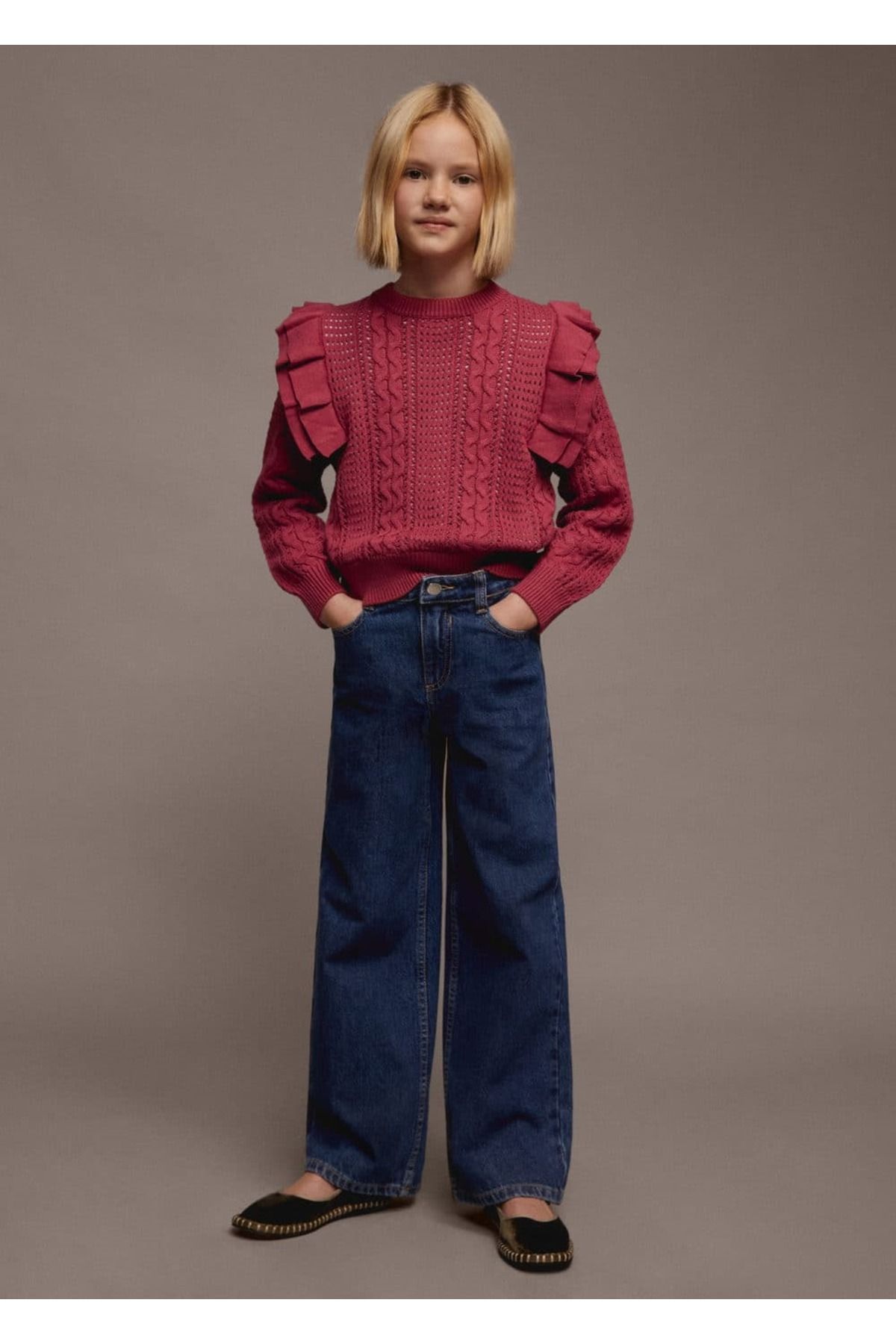 MANGO Kids-Red Sweater for Kids 6
