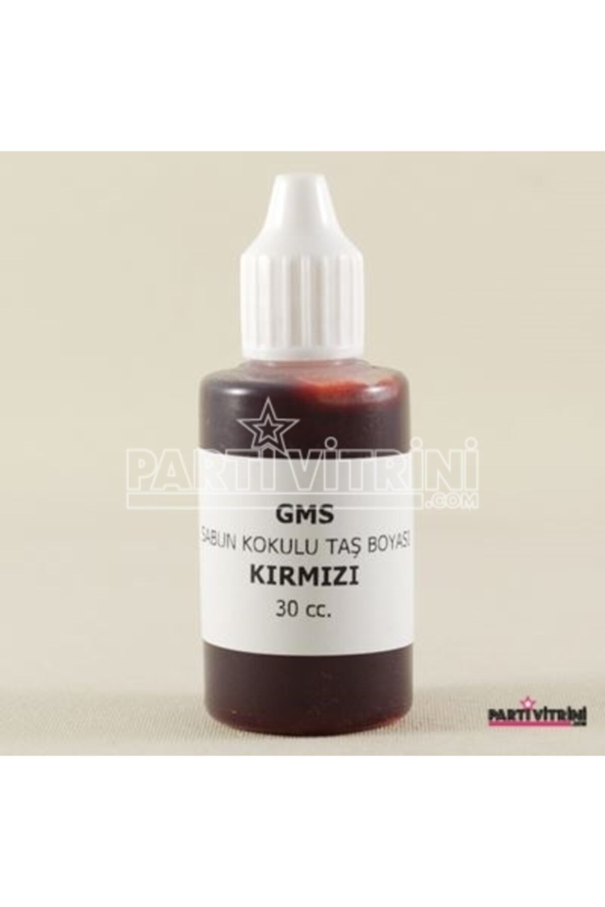 Partivitrini Kırmızı Renk Sabun Ve Kokulu Taş Boyası 30 Cc.