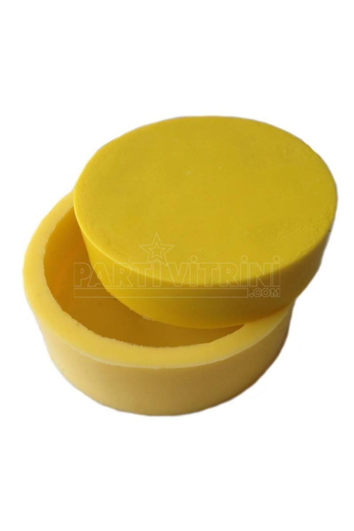 Partivitrini Silindir Silikon Mum Kalıbı 6x6x1.5 Cm