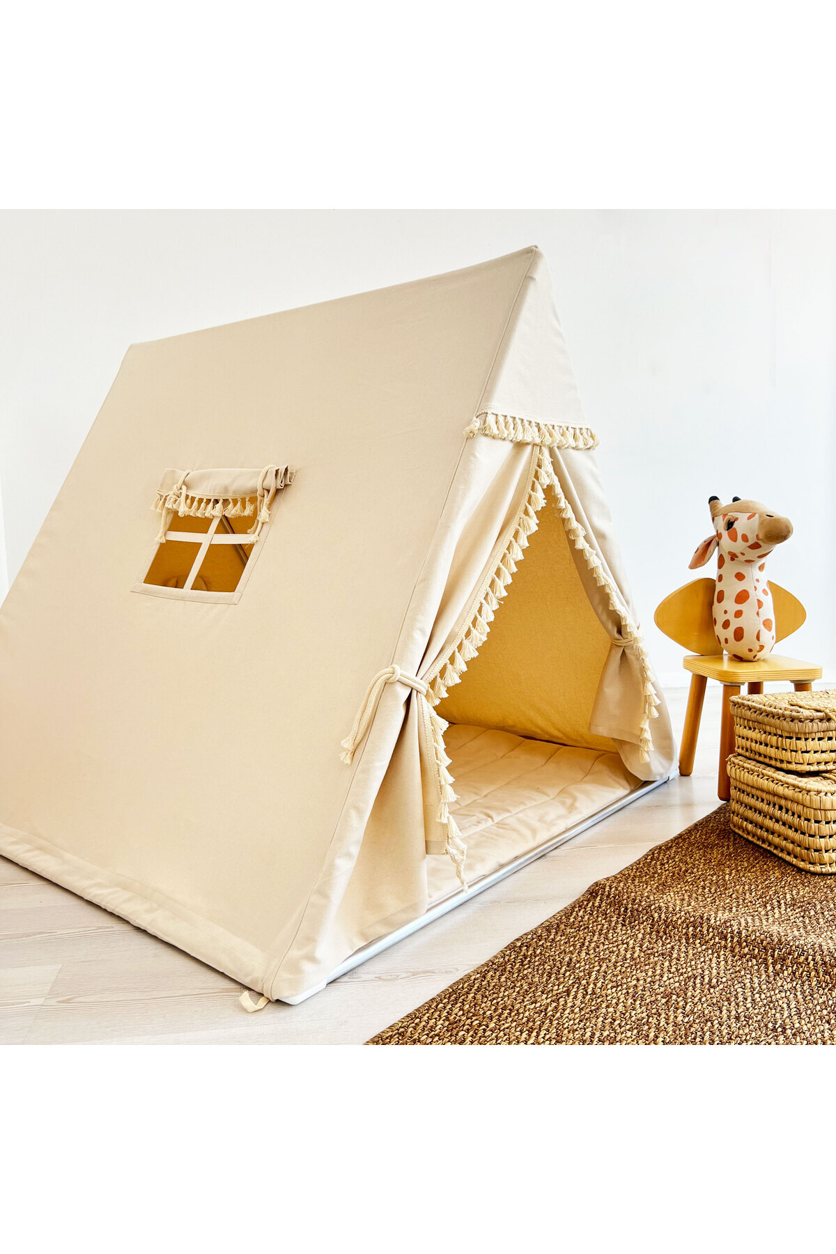 PAMUKA Kamp Çadırı Boho & Oyun Halısı fotoğrafı 2 (önizleme)