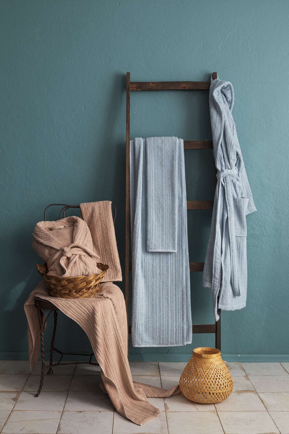 Timeless 100% Cotton Family Set Bathrobe Head Towel And Bath Towel