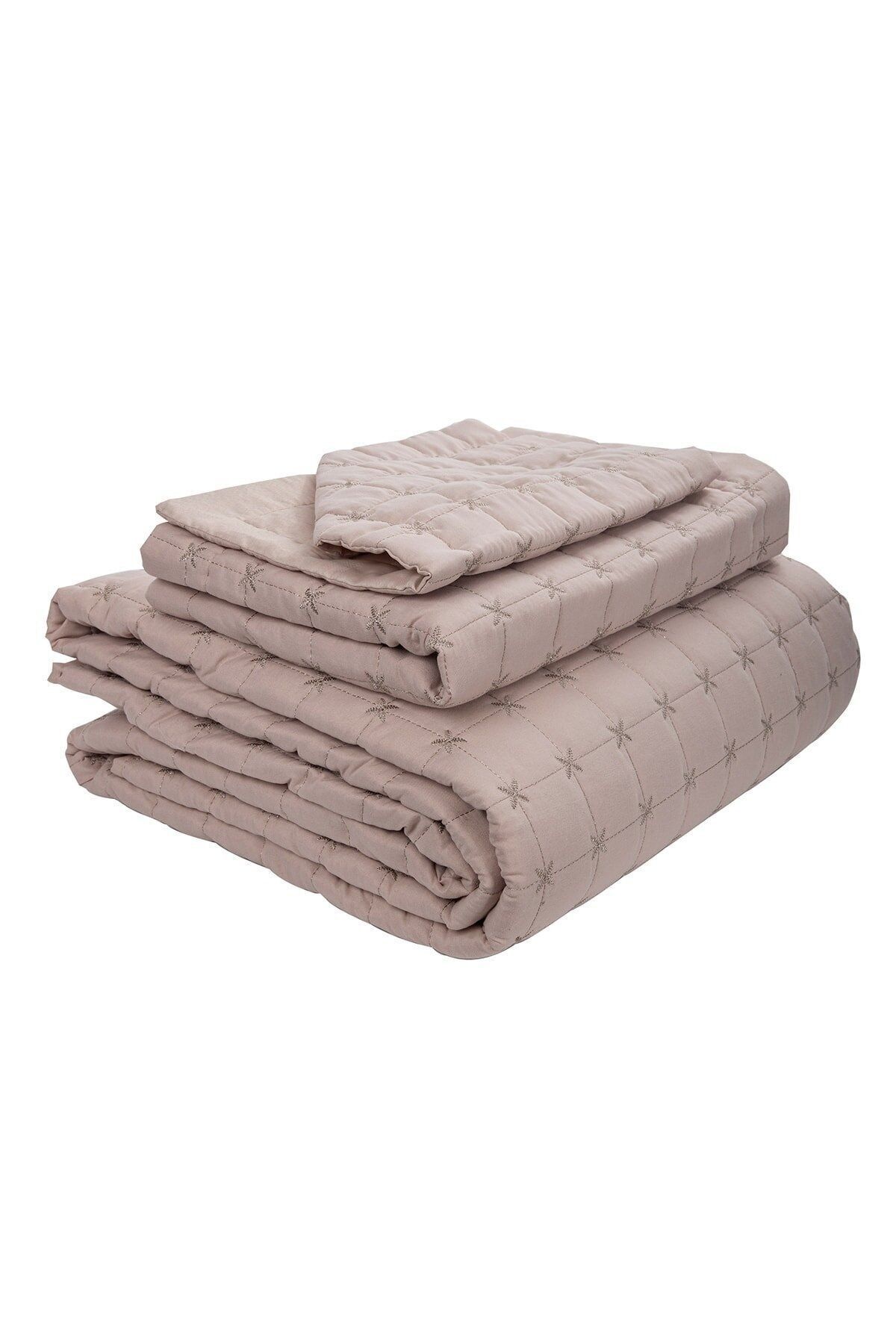 Çeyiz Diyarı-Meltem Double Bedspread Cream - Капучино 4
