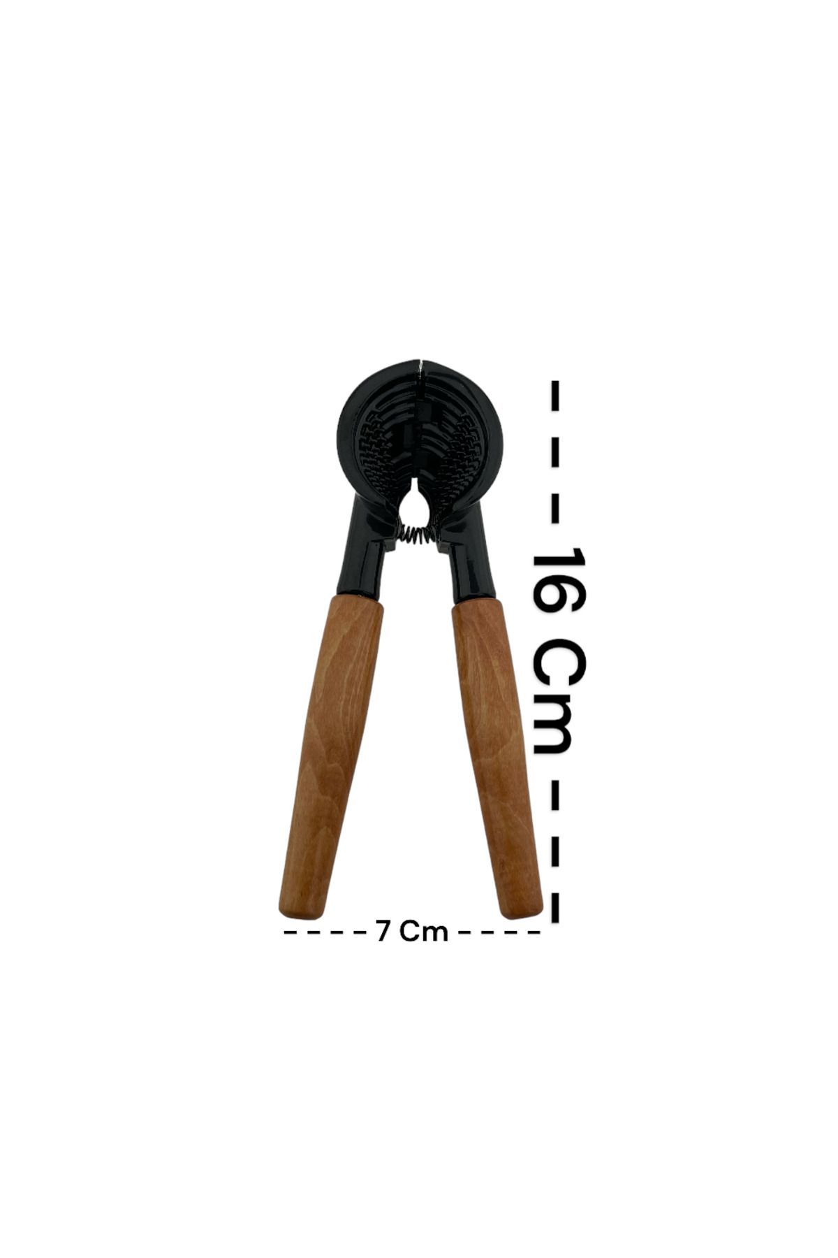 tg tek-iş global-Black Walnut and Hazelnut Cracker - Long Handle Cracker Design 3