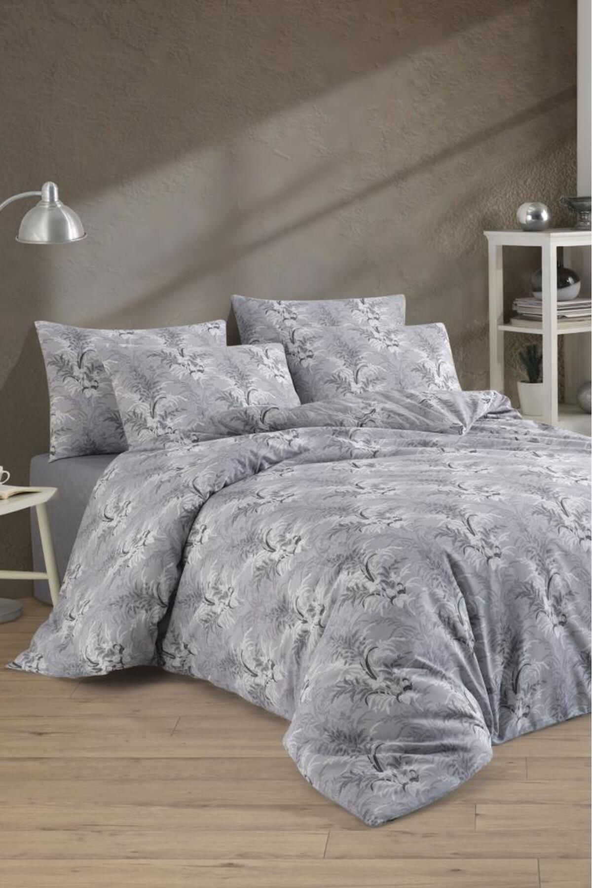 Çeyiz Diyarı Set Cuvertură Dublu Diego, Gri - One Size
