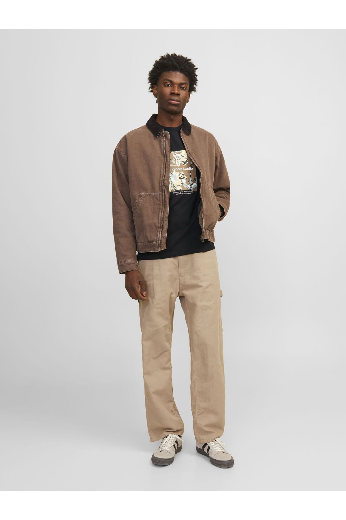 تیشرت مردانه مشکی جک اند جونز | J&J 12256717 اورجینال - تصویر 3