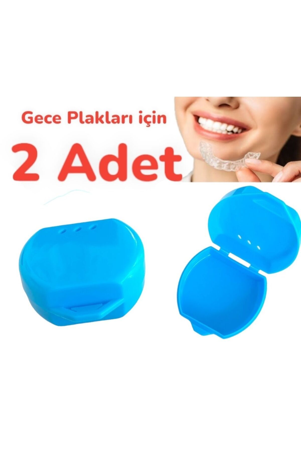 Vulli Gece Plak Kabı 2 adet Mavi kutu