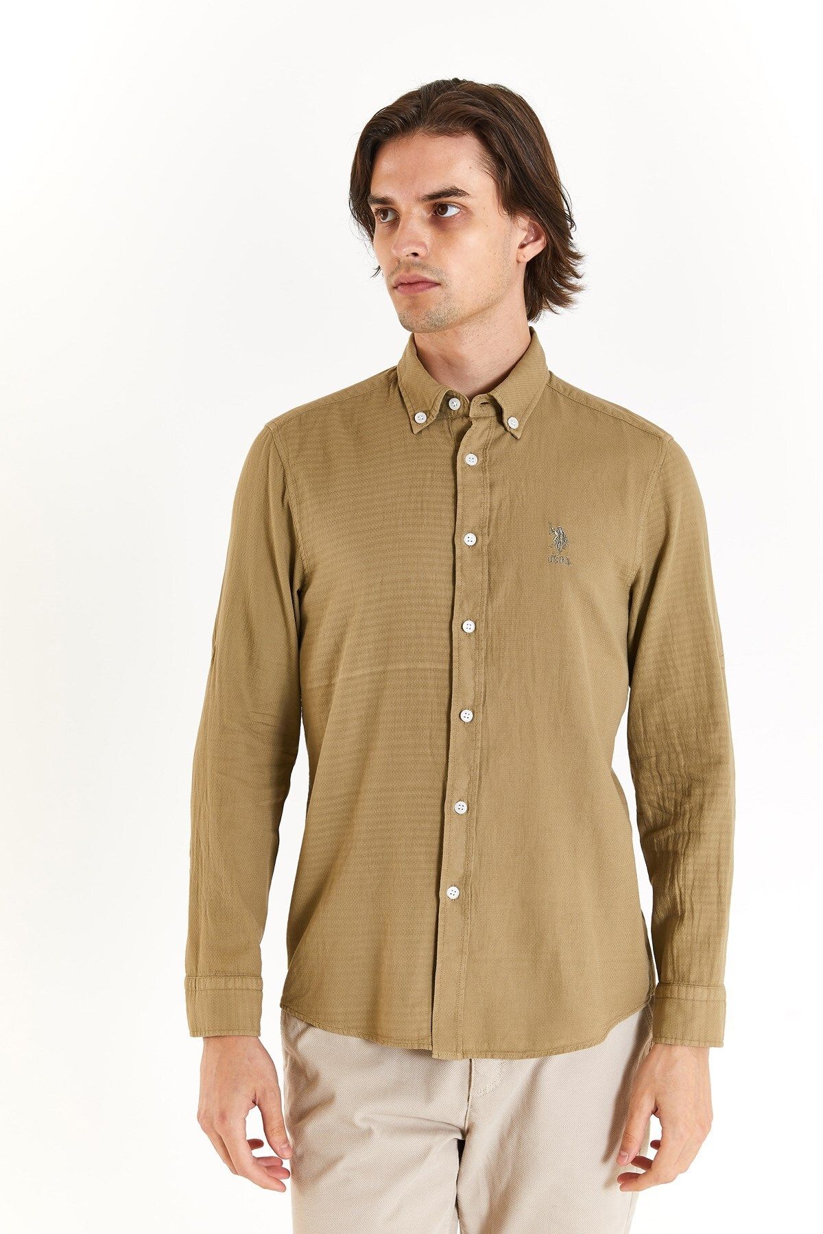 BASE. پولو اسن. پیراهن مردانه 50283718-VR027 U.S. Polo Assn.