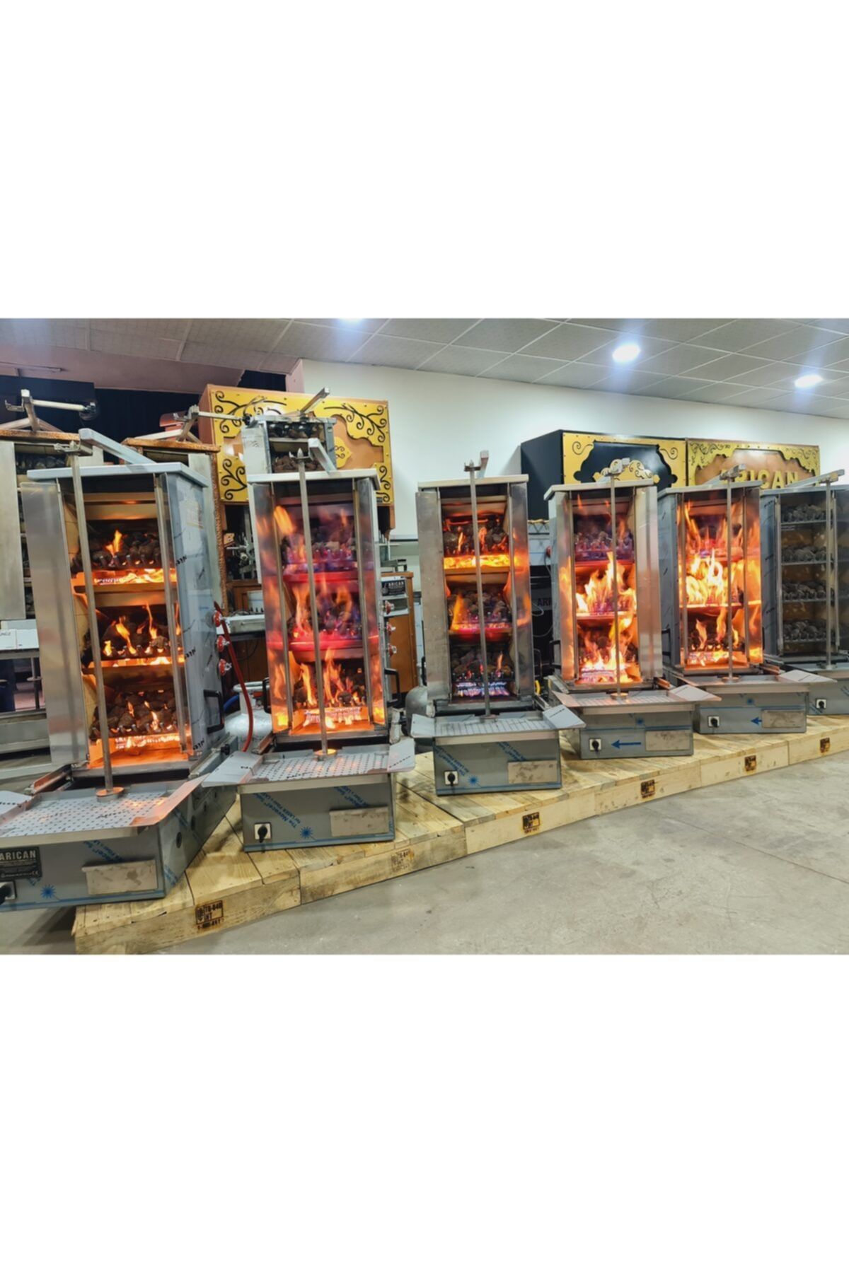 Gazlı Kömürlü Lav Taşlı Dik Döner Ocakları Arican 7