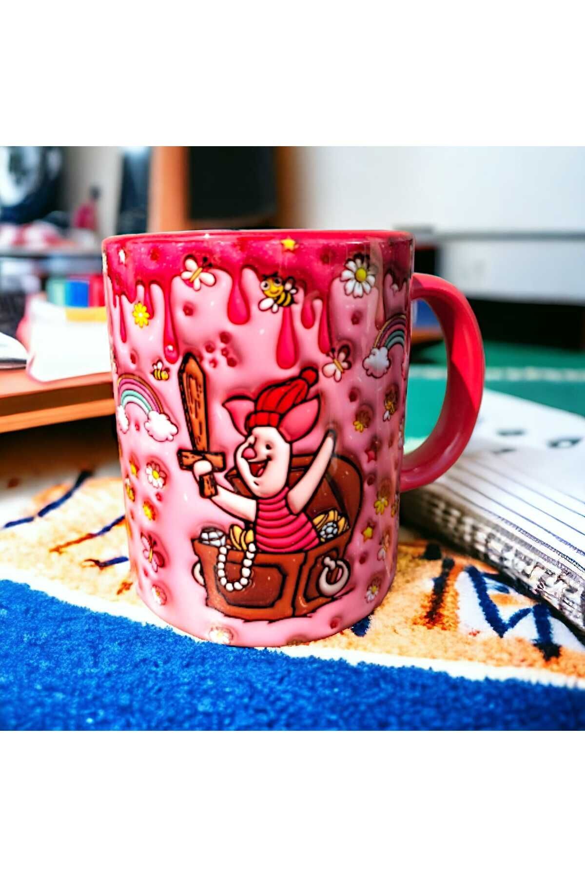 Pirate Piglet Winnie The Pooh Design Porcelain Mug