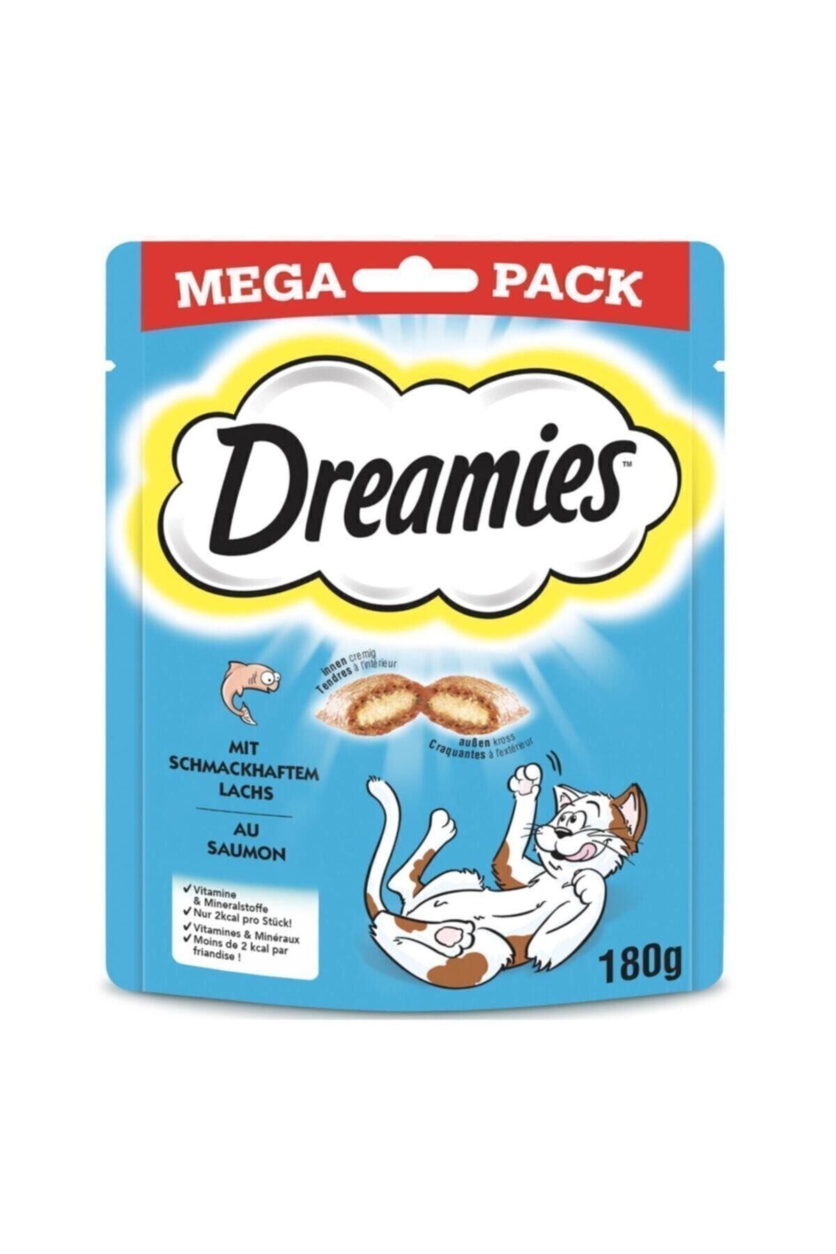 dreamies Mega Pack Iç Dolgulu Somonlu Kedi Ödülü 180 gr