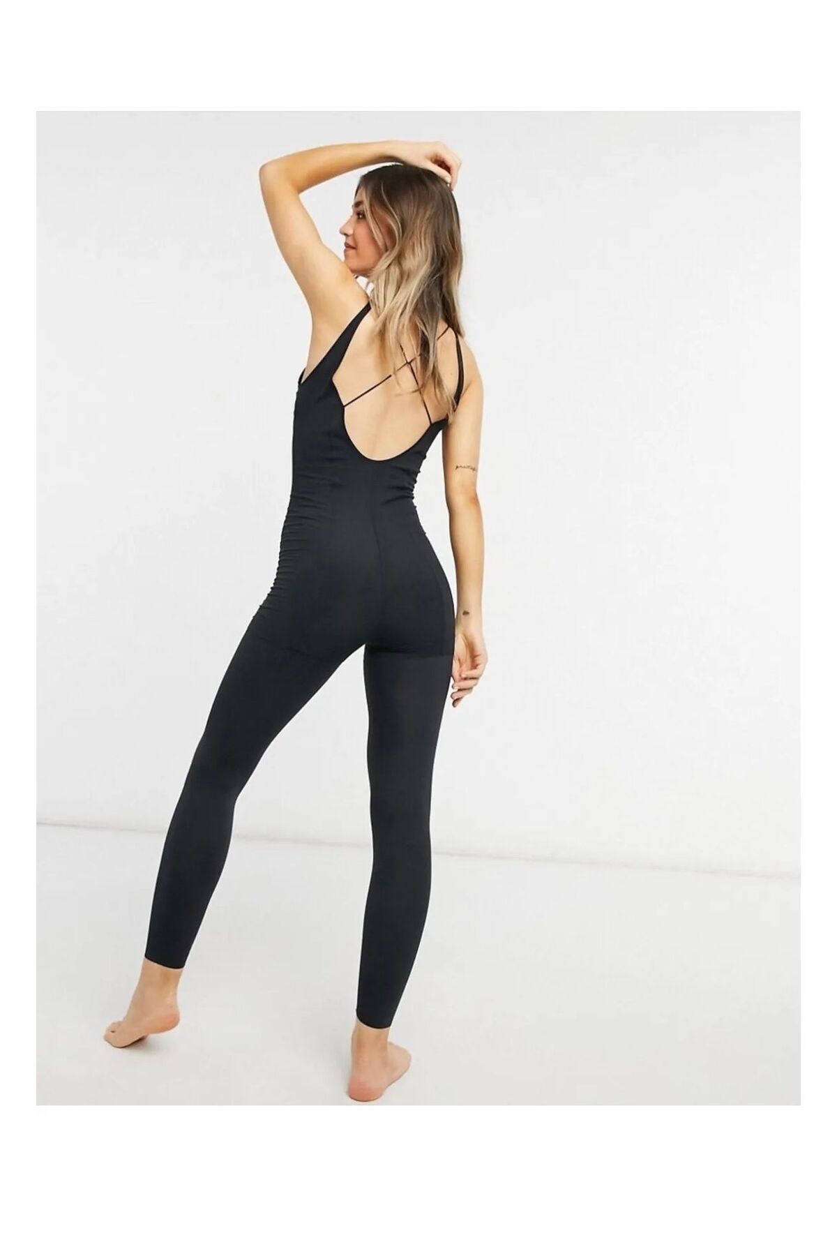 Nike black slouchy jumpsuit shop